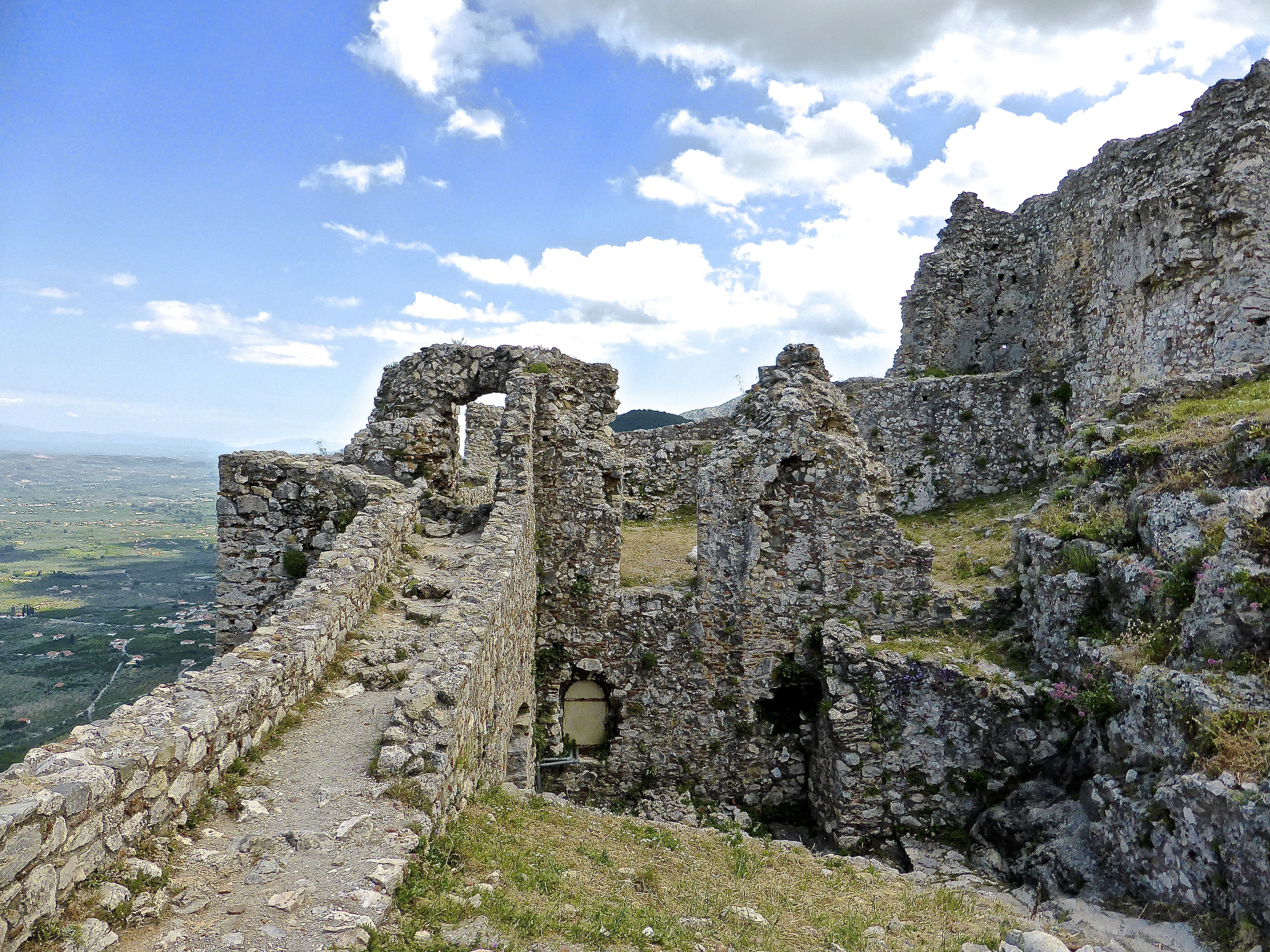 old, citadel, outdoors, architecture, damaged, castle, historical, the past, mystras, nature, deterioration, 4K, ruined, historic, medieval, day, bastion, HD Wallpaper