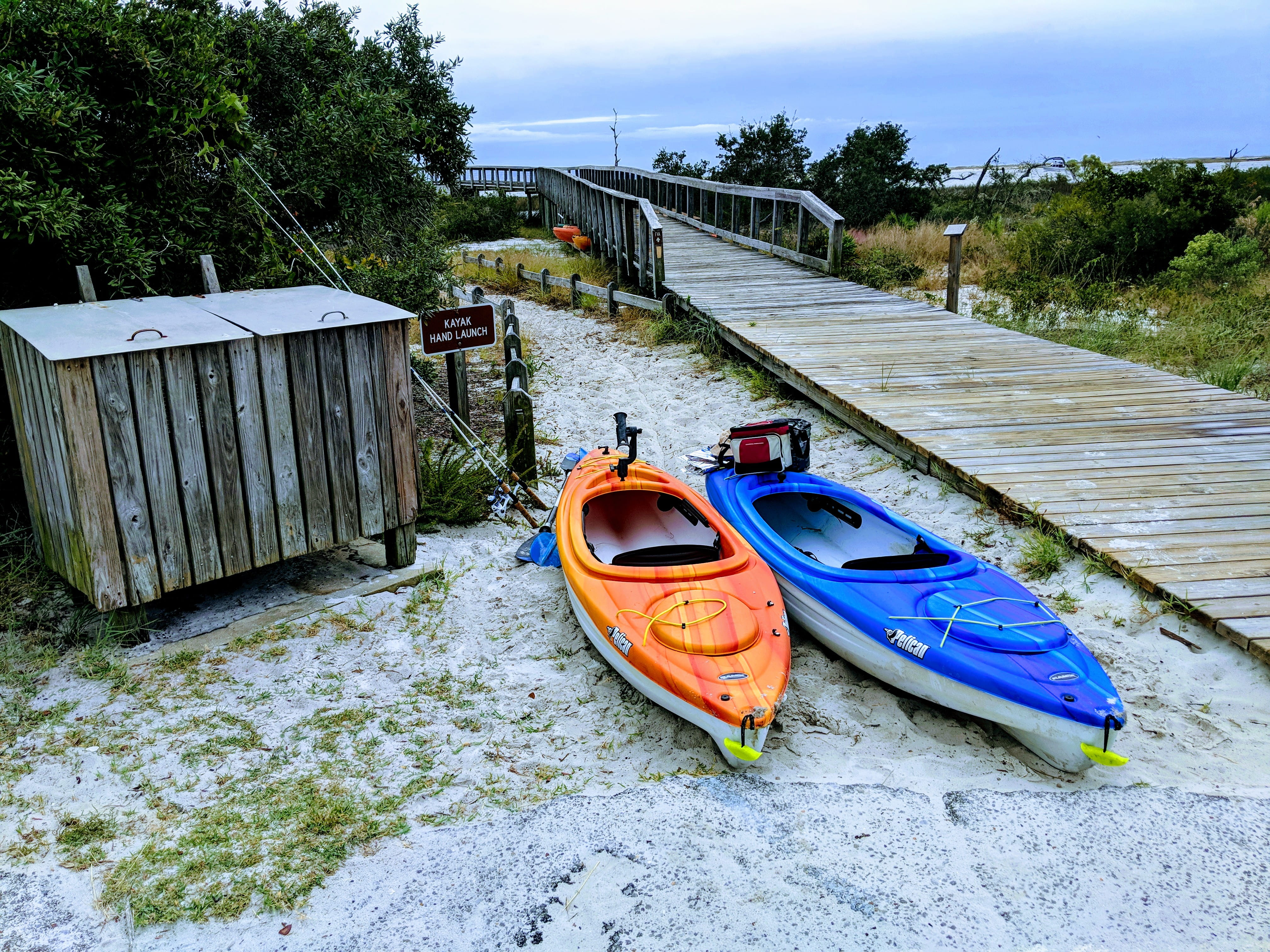 pensacola, transportation, built structure, cloud - sky, big lagoon lookout tower trail, tranquility, beauty in nature, 4K, moored, building exterior, HD Wallpaper