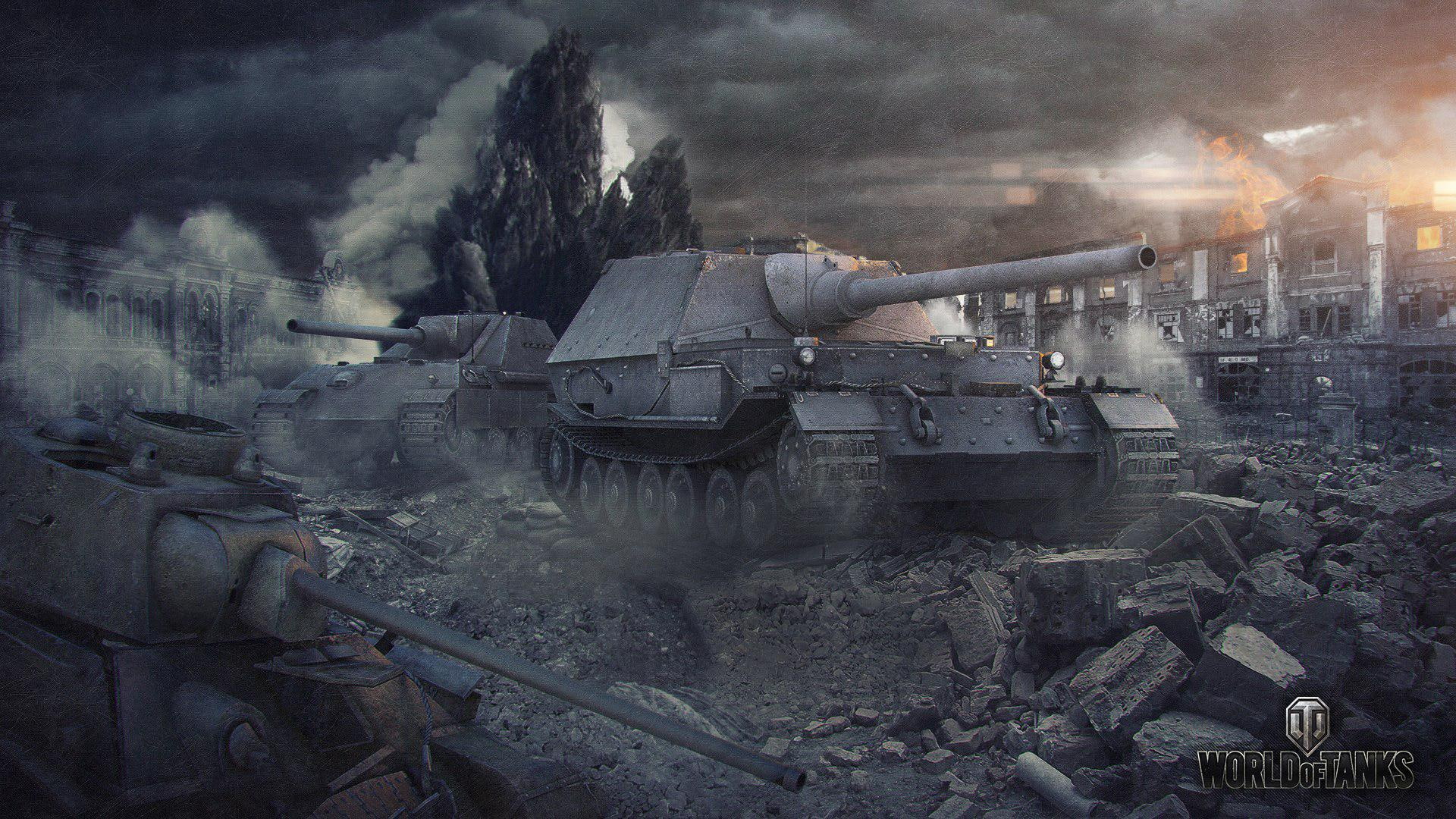 1080P, tanks from games, games, tanks, world, world of tanks, jg, t, panther, ferdinand, ii, HD Wallpaper