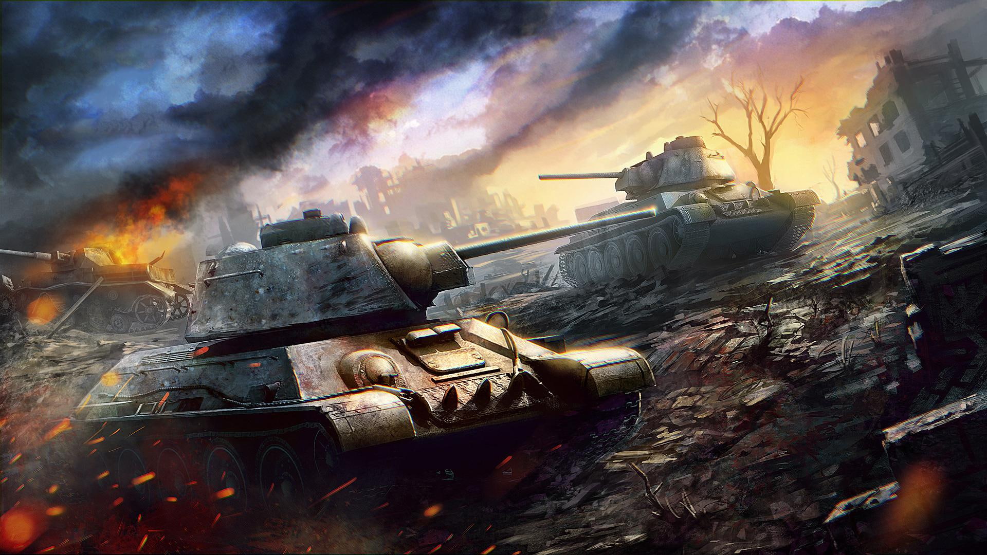 world, tanks from games, graphics, d, tanks, games, world of tanks, 3d graphics, 1080P, HD Wallpaper