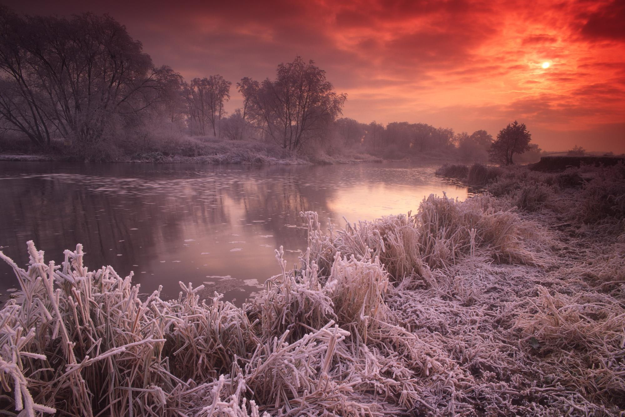 snow, 1080P, river avon, britain, 3d and abstract, river, great britain, nature, great, winter, avon, HD Wallpaper