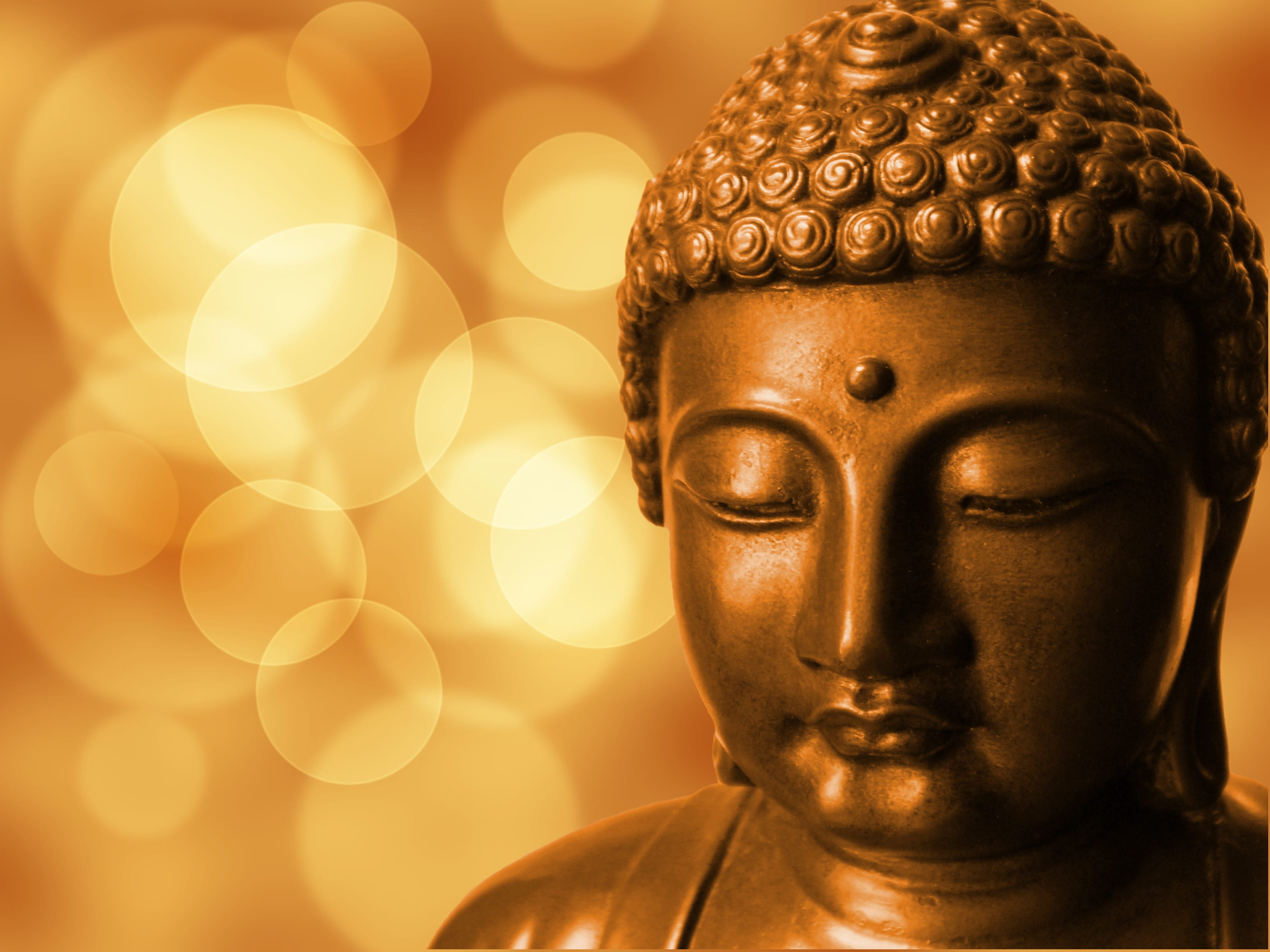 sculpture, representation, idol, belief, relaxation, meditation, calm, buddha, macro, silence, male likeness, no people, close-up, indoors, peace, gold colored, HD Wallpaper