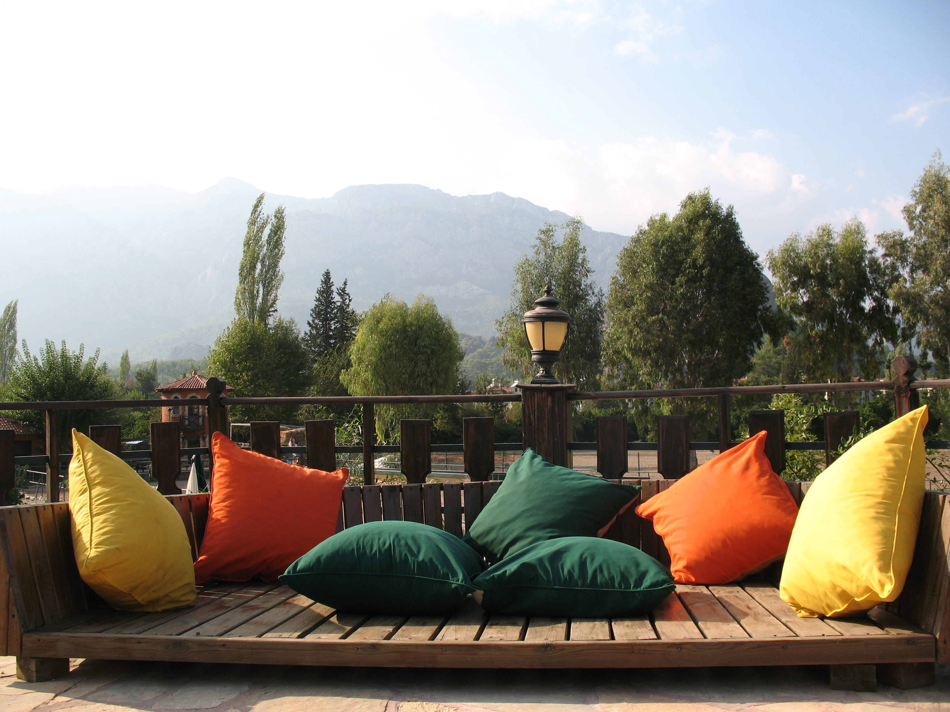 Turkey, day, architecture, mountain, 2K, no people, tree, scenics - nature, nature, built structure, summer, Journey, tranquil scene, pillows, silence, HD Wallpaper