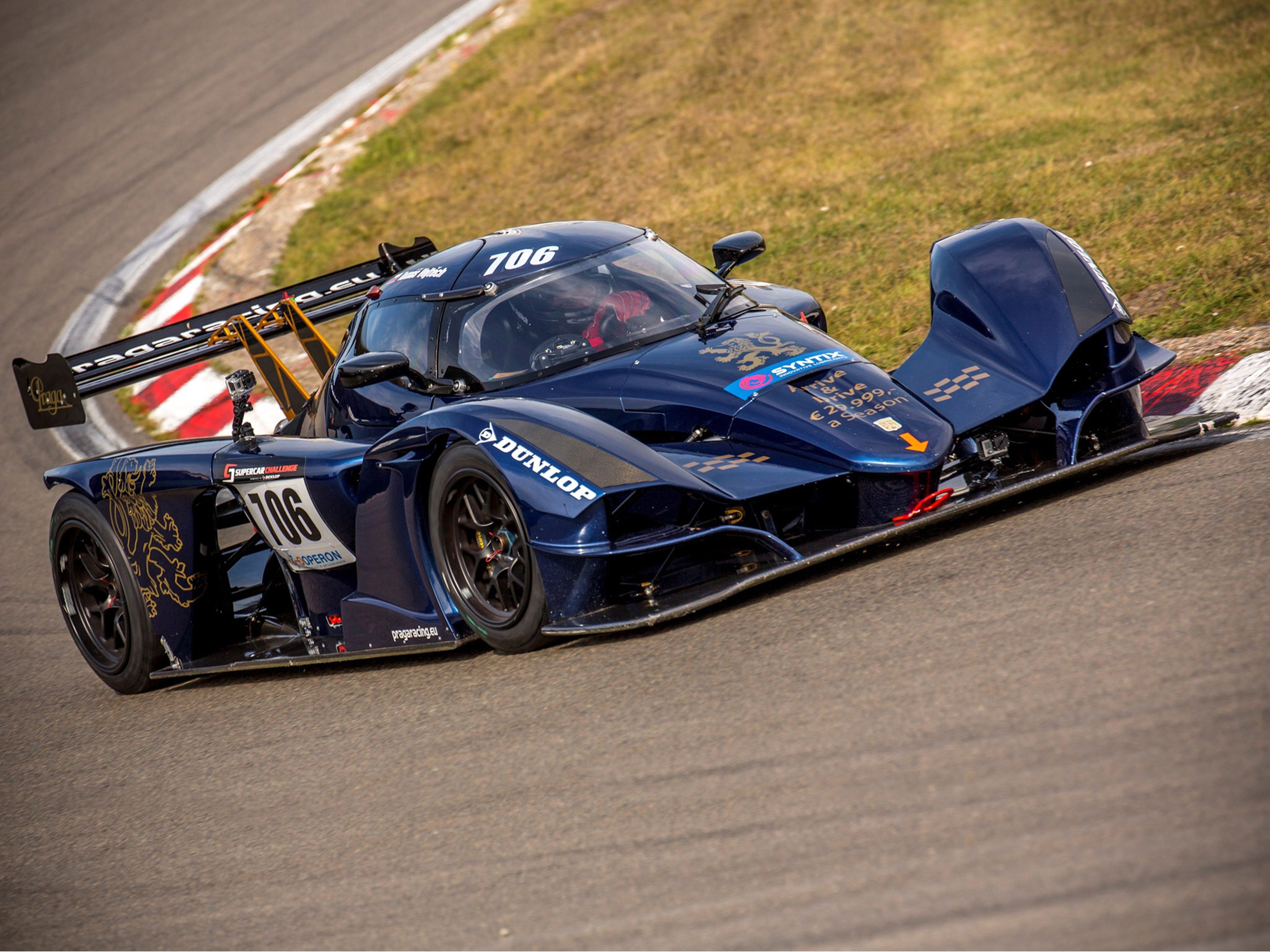 4K, praga racing, car, 4000x3000, 2012, r1 prototype, racing, race, HD Wallpaper