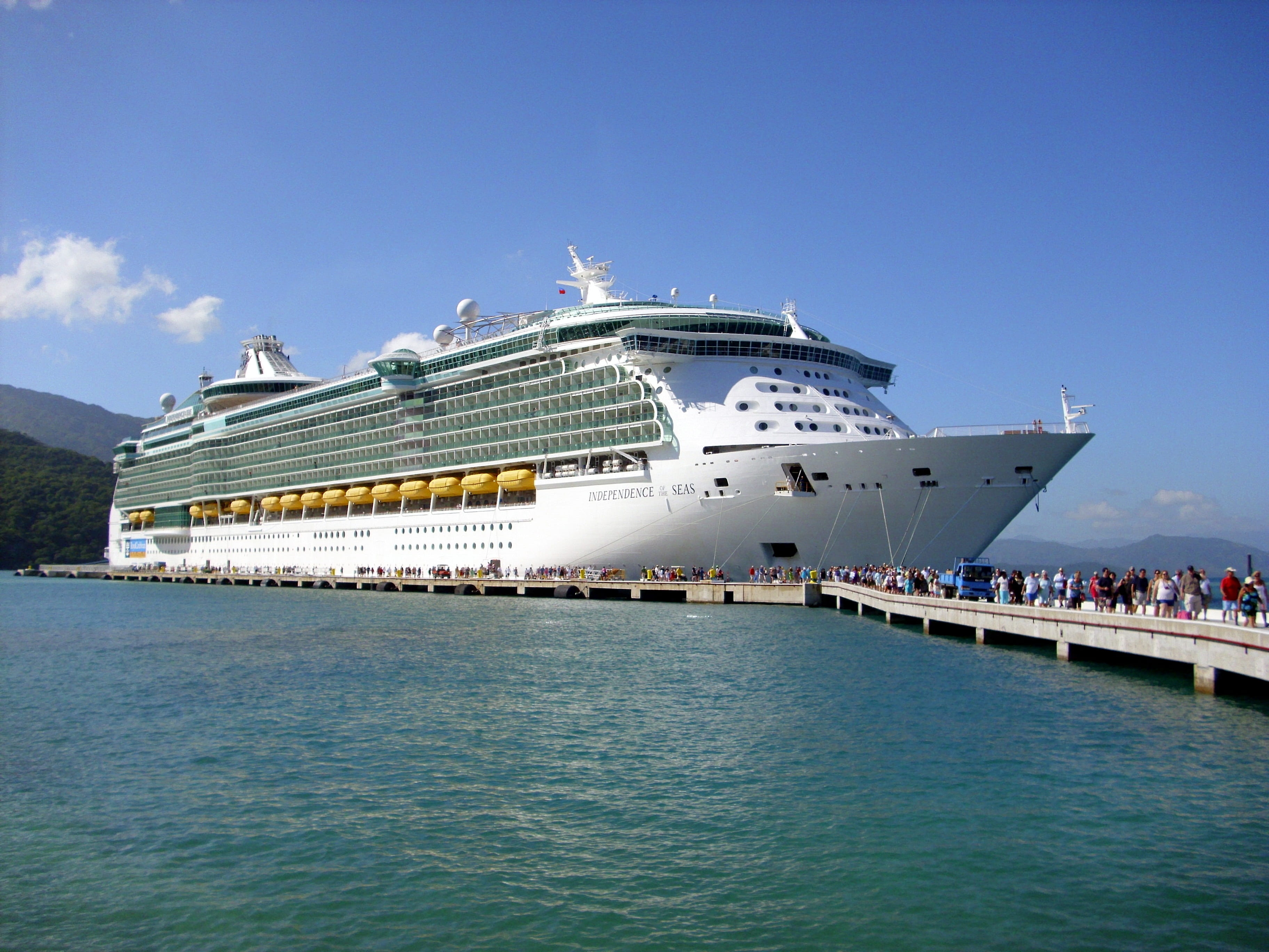 2K, travel Locations, mode of transportation, cruise Ship, transportation, Haiti, travel Destinations, cruise, water, ship, built structure, cruises, sea, HD Wallpaper