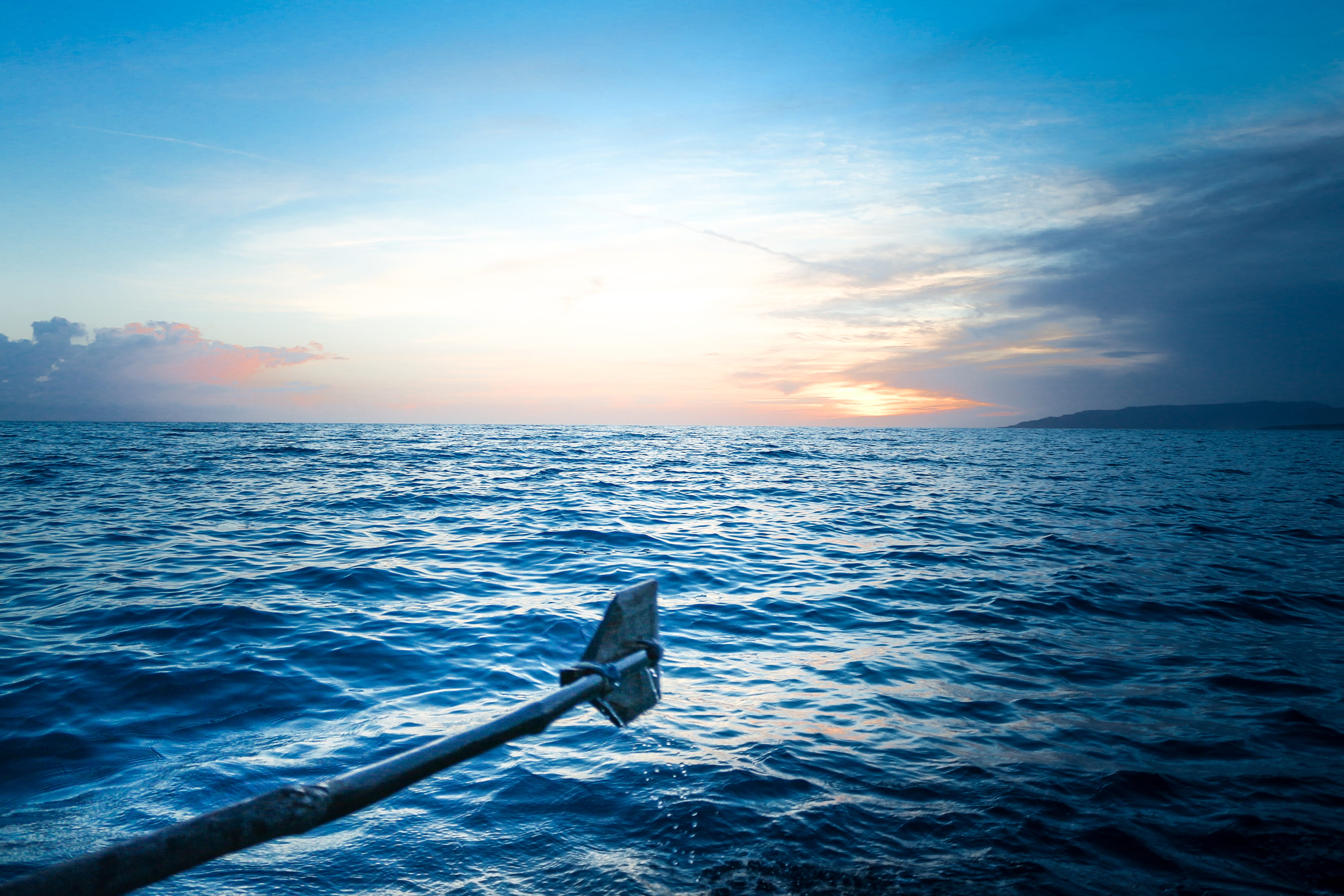 nature, water, animal, sea life, caribbean sea, outdoors, oar, scenics - nature, waterfront, cloud - sky, swordfish, ocean, sunlight, tranquility, tropical, HD Wallpaper