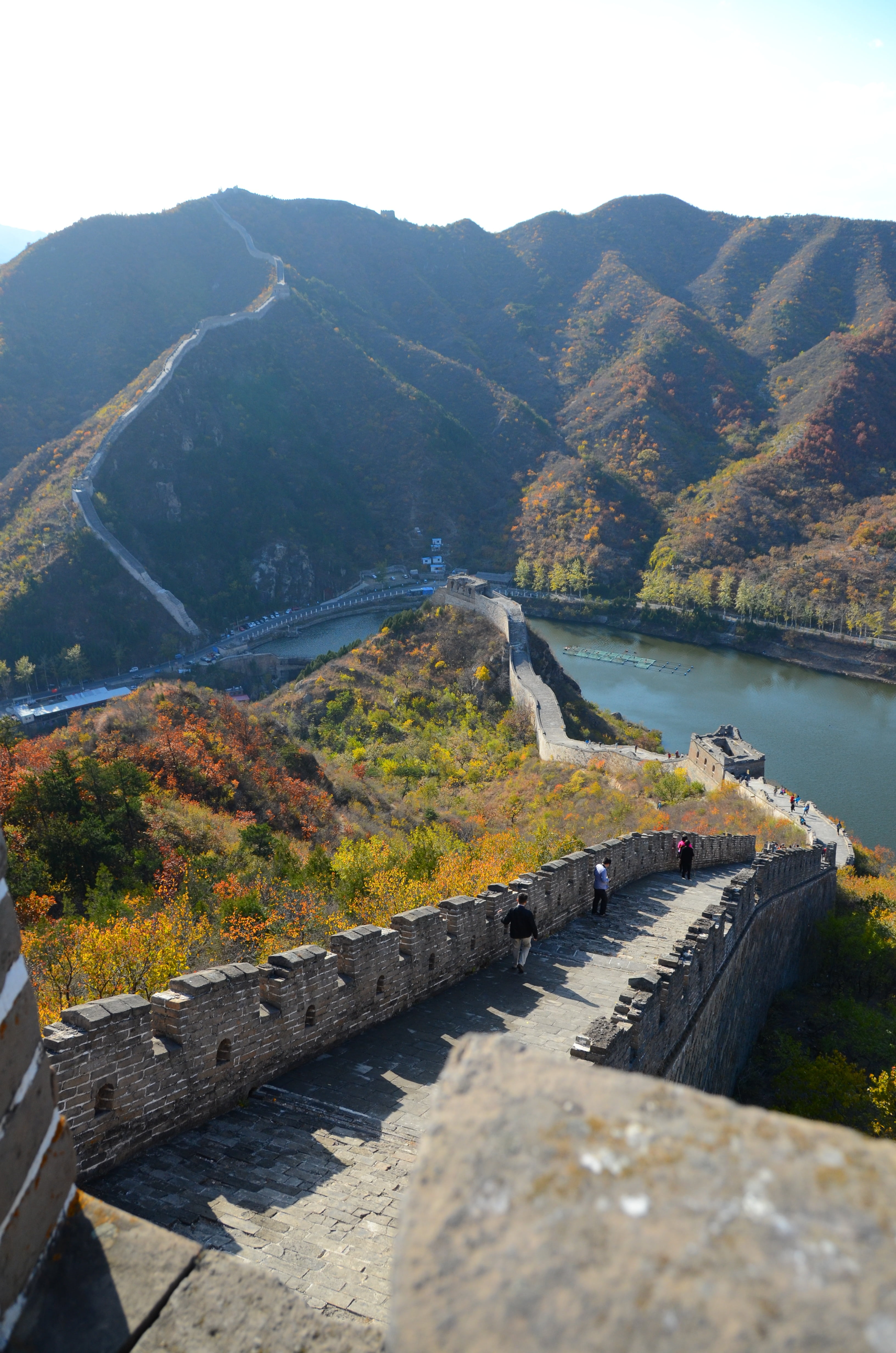 outdoors, tranquil scene, environment, tranquility, change, non-urban scene, mountain, great wall, yellow mountain, scenics - nature, architecture, beauty in nature, Phone HD Wallpaper