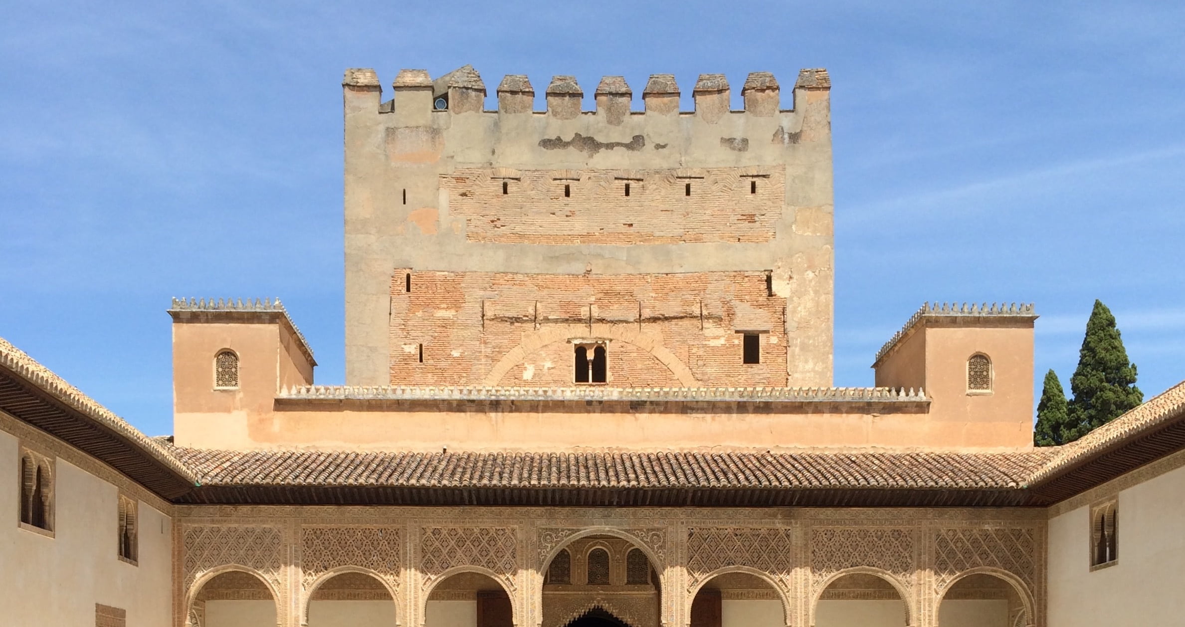 1080P, spain, window, no people, outdoors, travel destinations, europe, the past, ornate, arch, nature, built structure, sky, granada, arabic, architecture, HD Wallpaper