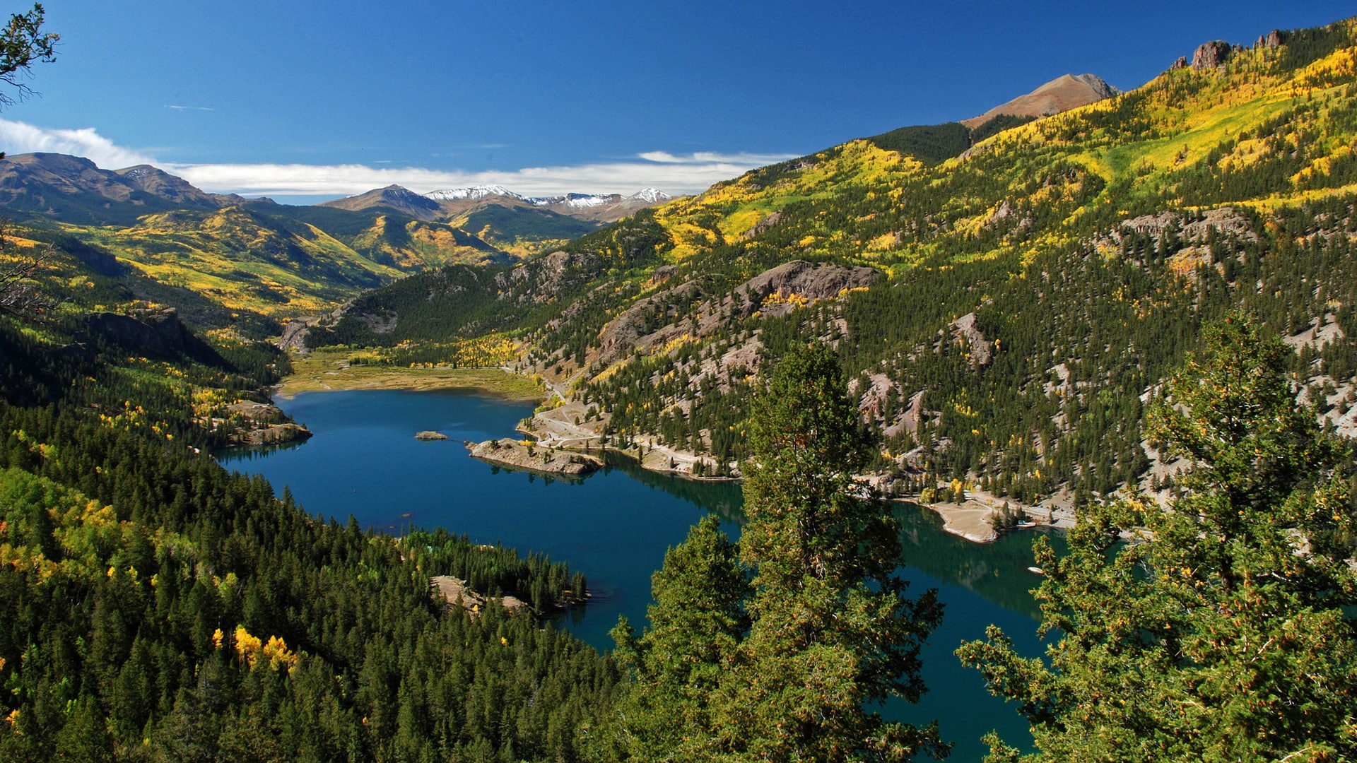 1080P, Forest, san, Nature, water, Scenery, Mountains, body, cristobal, Lake, photo, HD Wallpaper