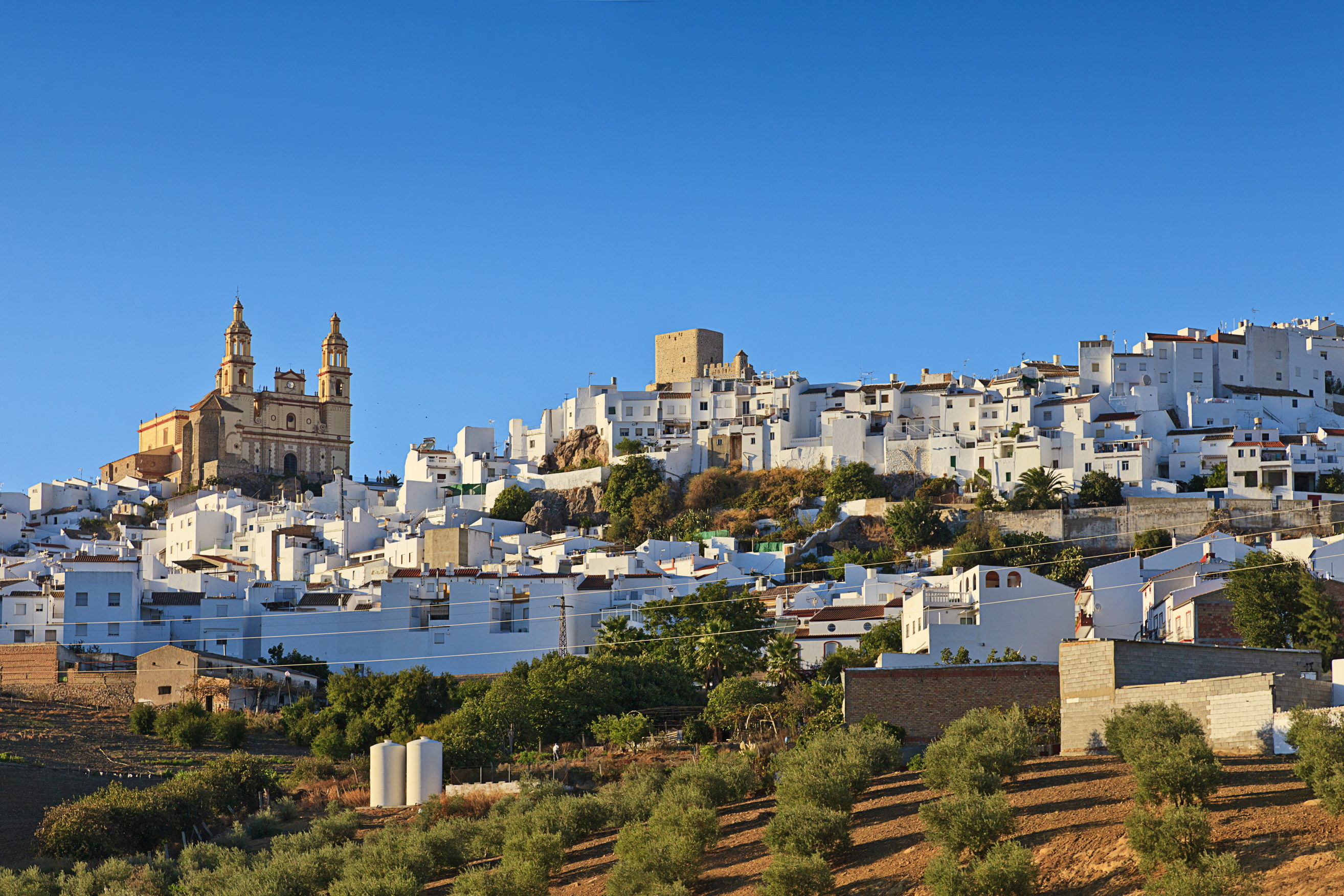 olvera, andalusia, 2K, cities, spain, house, HD Wallpaper