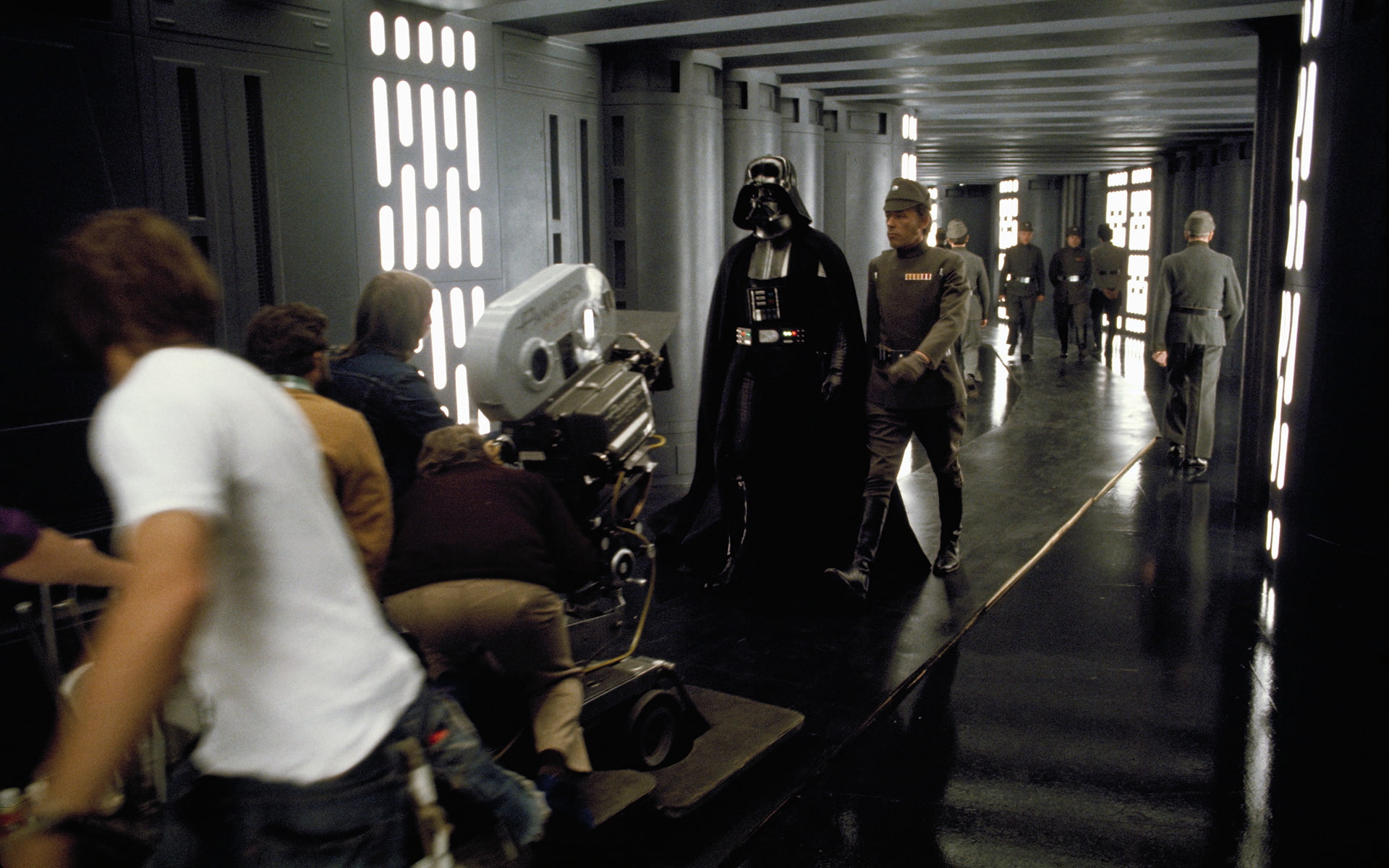 movies, interior, 1080P, corridor, camera, star, wars, darth, film, set, sci, tech, vader, HD Wallpaper
