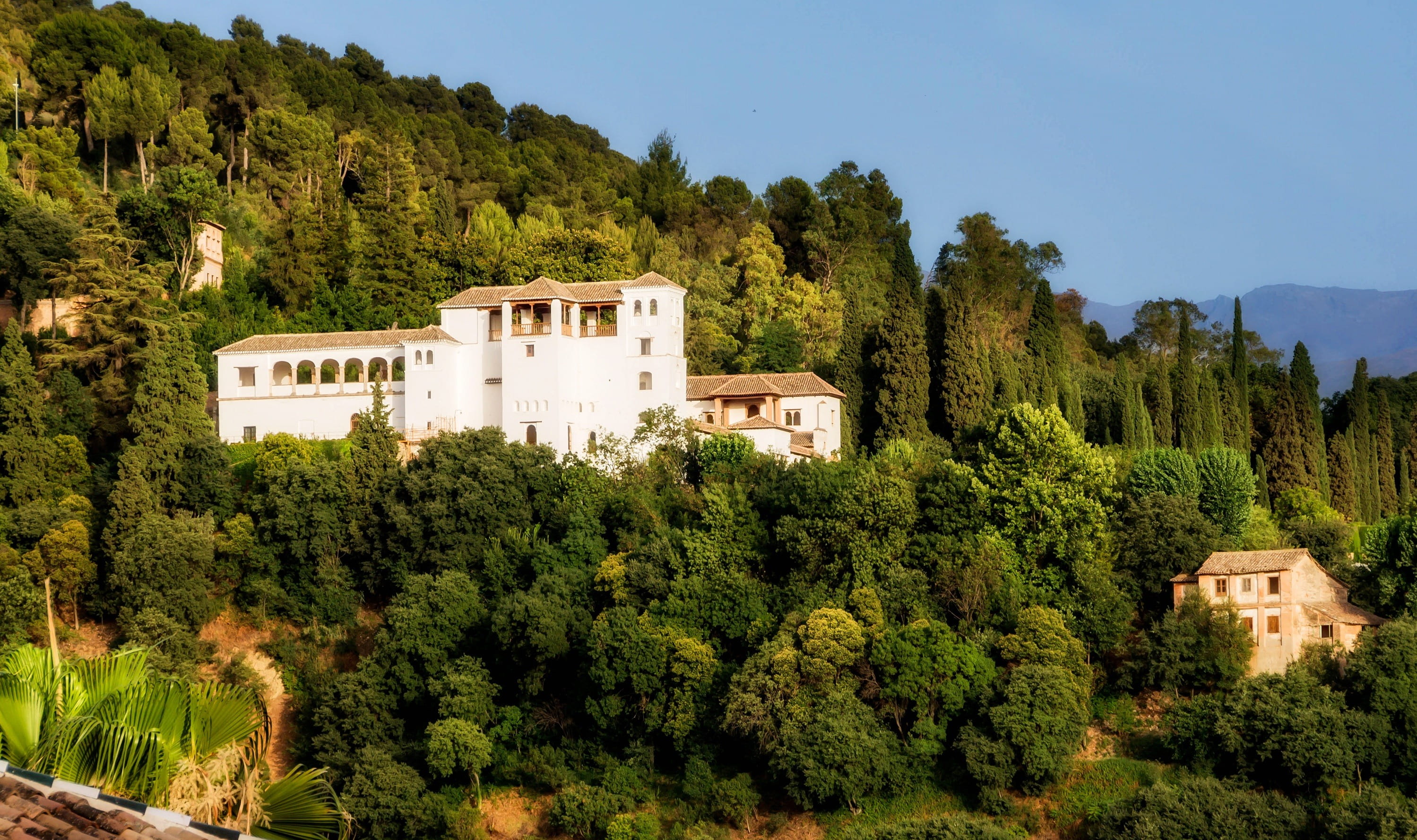 2K, house, country, pine tree, city, cities, landscape, beauty in nature, countryside, architecture, scenics - nature, historical, building exterior, granada, HD Wallpaper