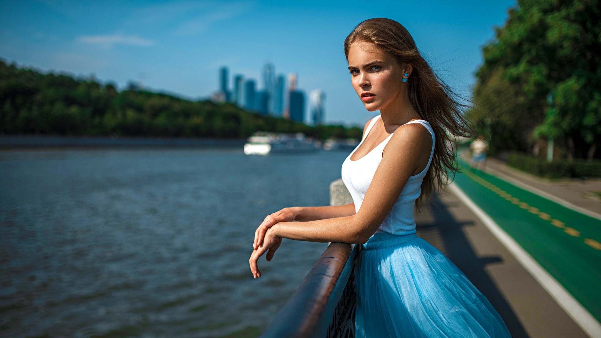 Alexander Bykov, Moscow, River, 1080P, Hair, Look, Face, Beautiful, HD Wallpaper