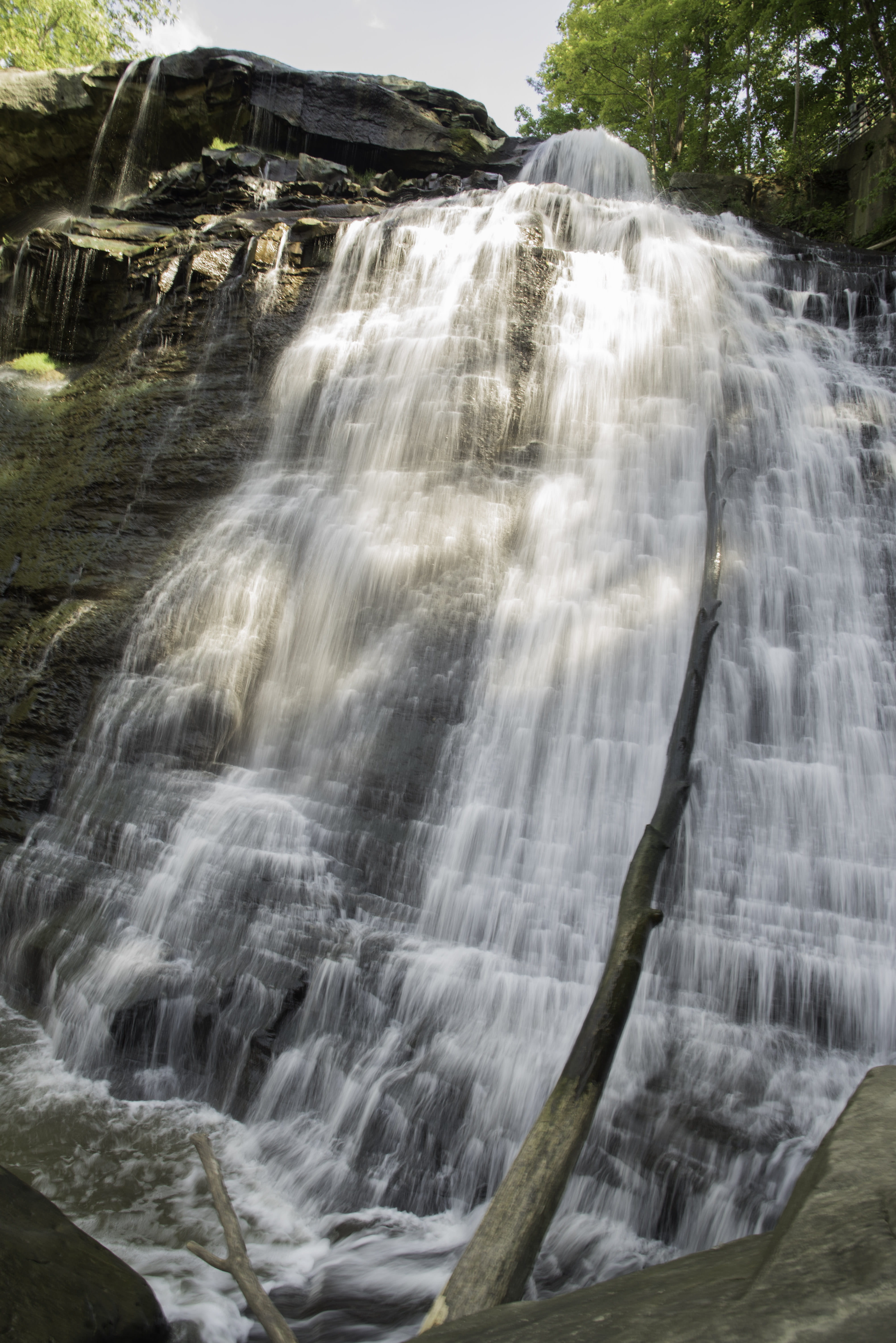 falling water, no people, national, Valley, cayuhoga, flowing, photo, land, river, brandywine, scenics - nature, flowing Water, rock - Object, blurred motion, Phone HD Wallpaper