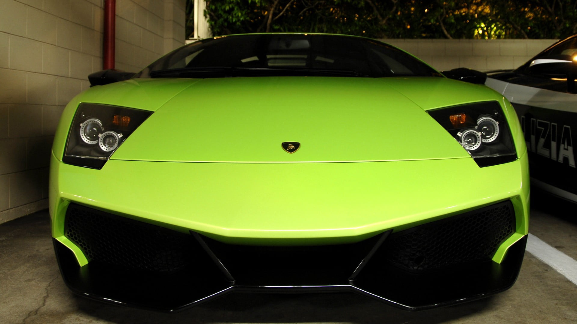 yellow, indoors, green color, motor vehicle, retro styled, plastic, focus on foreground, front view, mode of transportation, day, transportation, Lamborghini Murcielago, HD Wallpaper