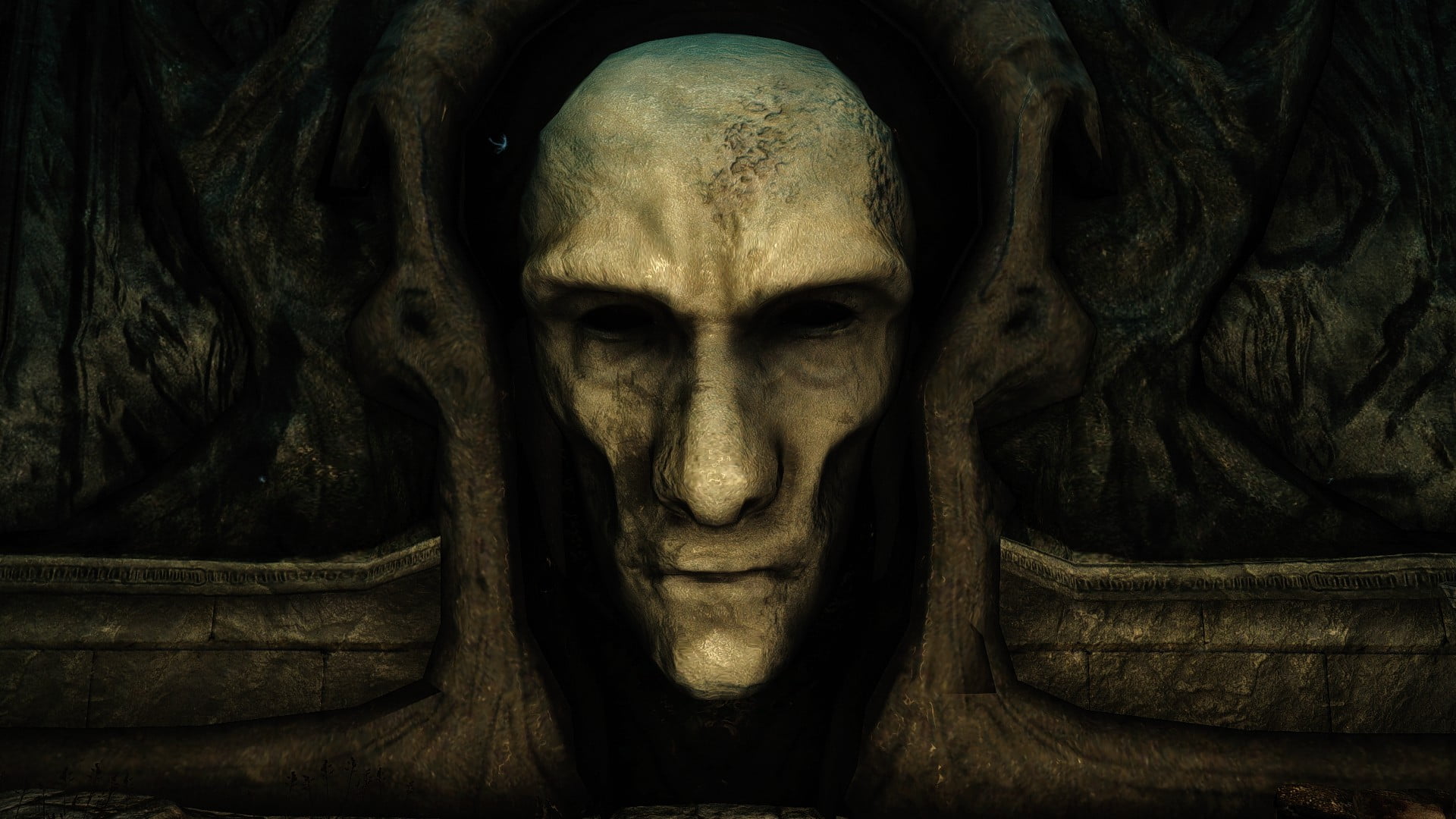 The Elder Scrolls V: Skyrim, screen shot, Sky Temple, smiling, modding, PC gaming, 1080P, HD Wallpaper