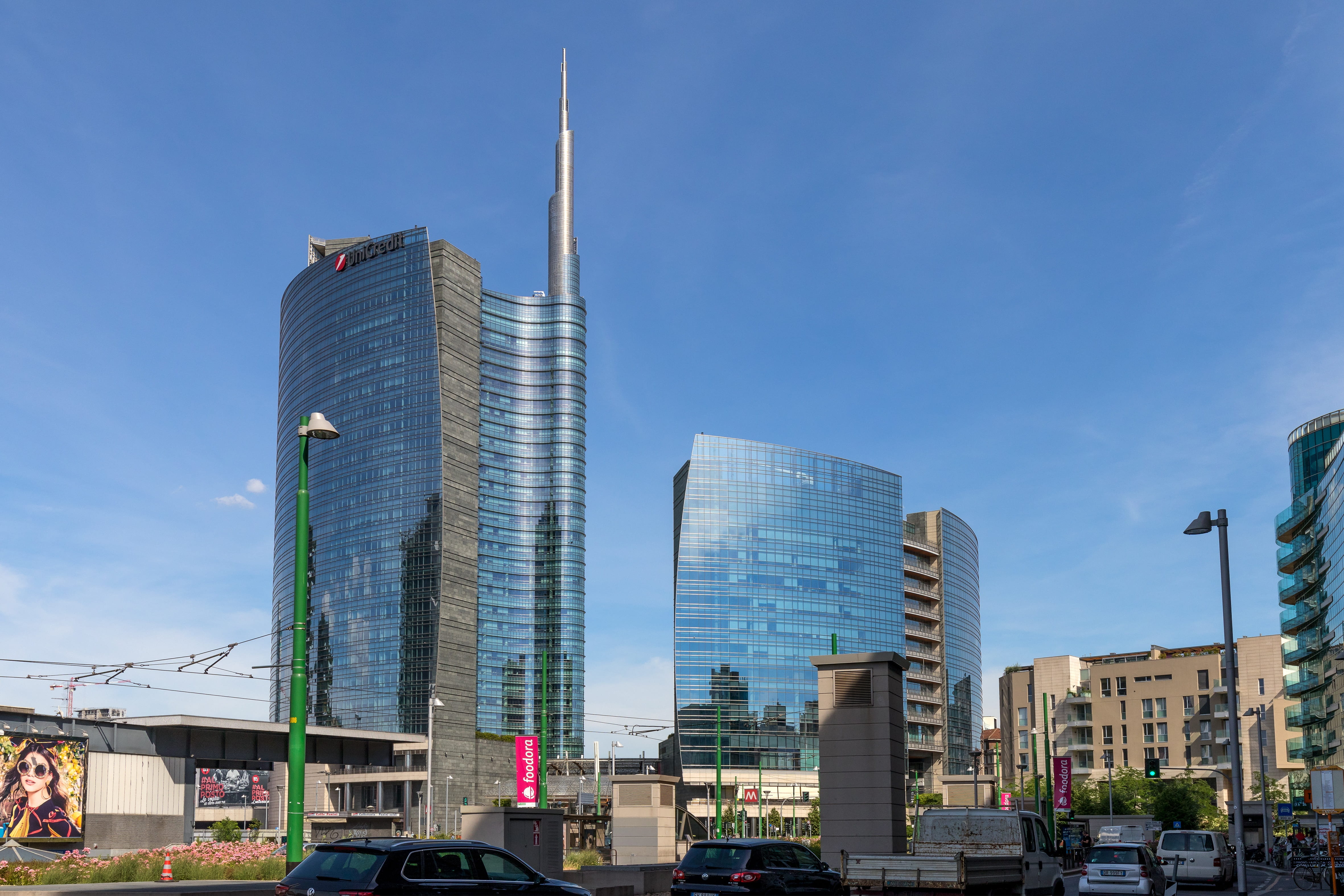 city, travel destinations, 4K, day, office, modern, nature, outdoors, financial district, residential district, sky, skyscraper, tower, building exterior, HD Wallpaper