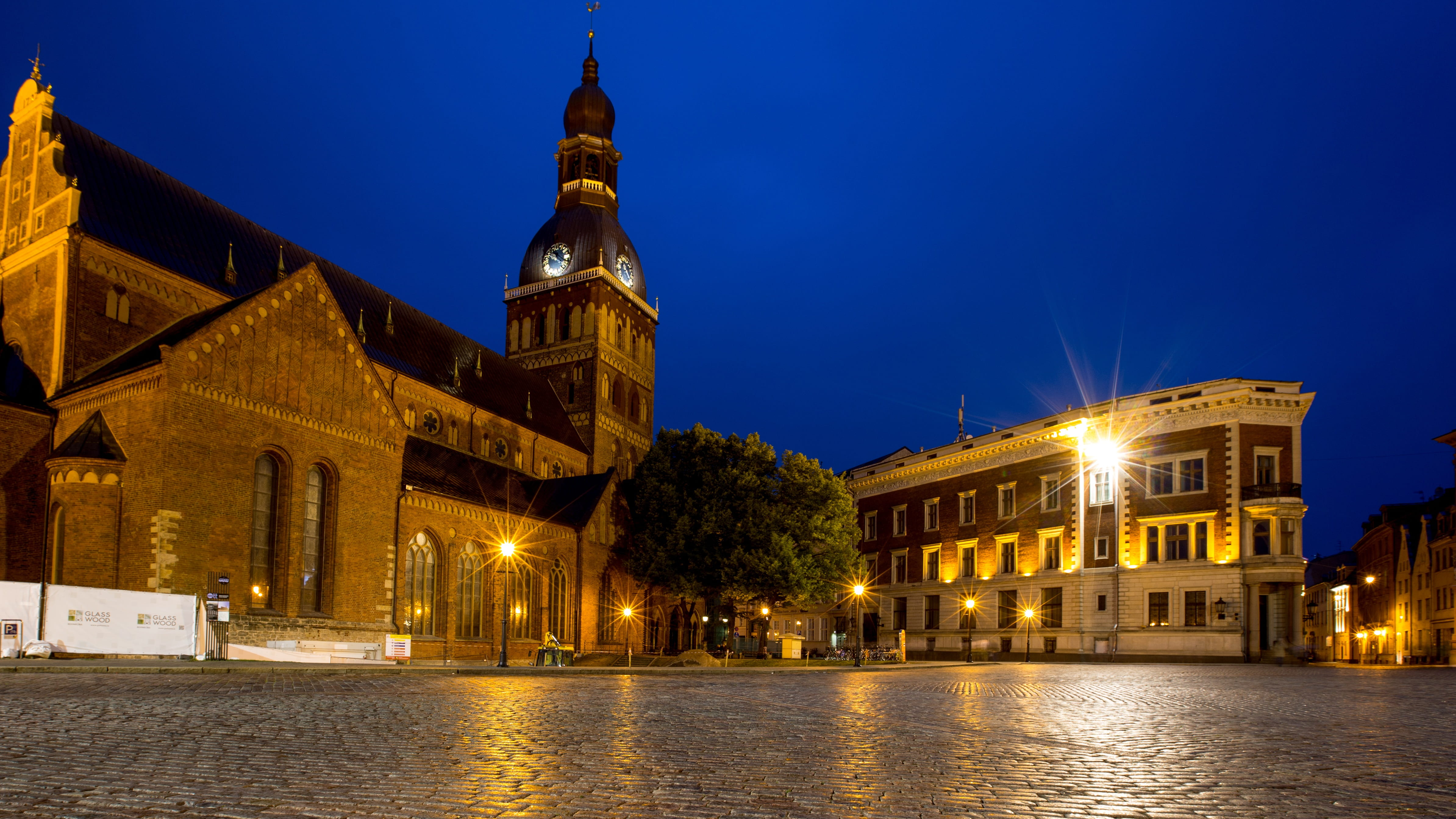 twilight, 4K, nightlife, tower, water, canal, the past, building, area, built structure, street, nature, riga, city, sky, no people, building exterior, HD Wallpaper