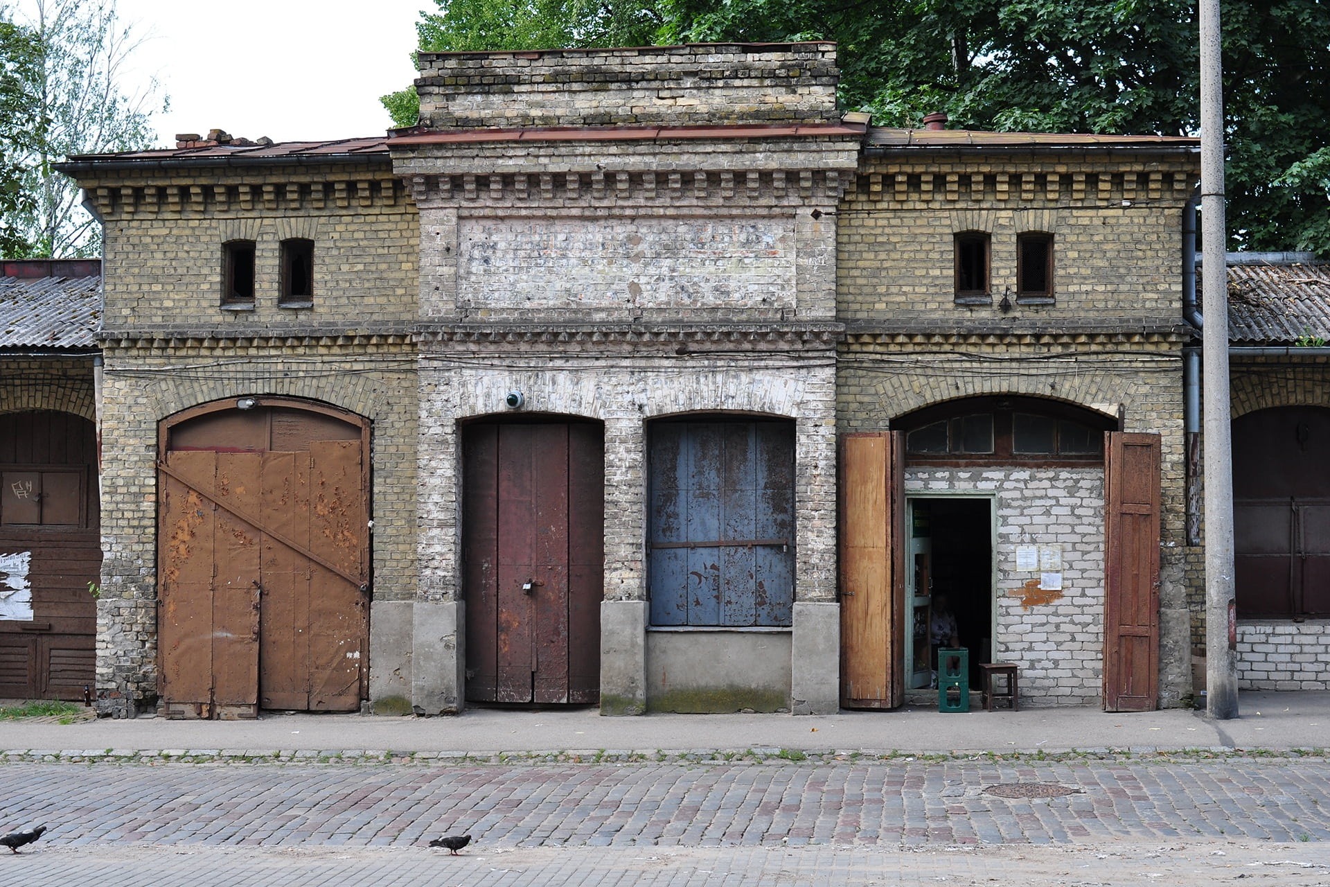 entrance, 1080P, the past, eastern europe, facade, building exterior, leave, plant, history, door, outdoors, wall, nature, arch, built structure, window, HD Wallpaper