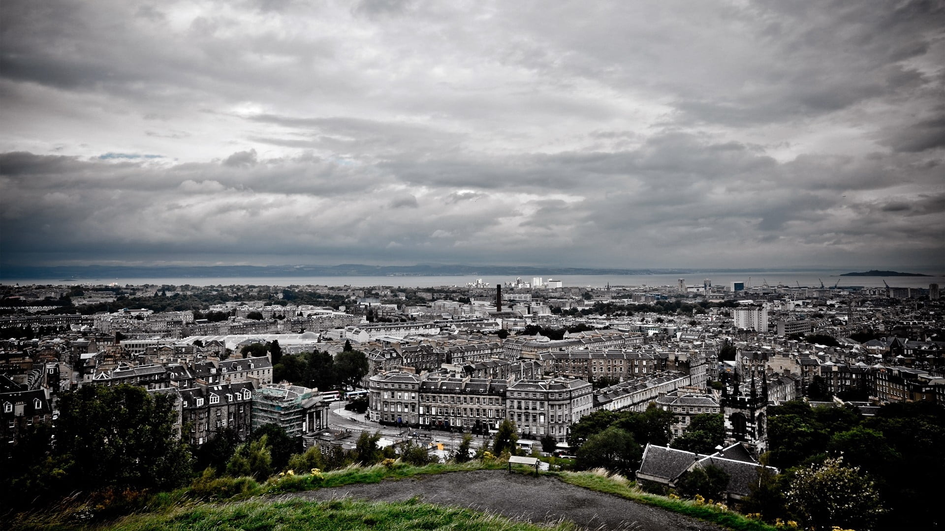 photography, day, urban Skyline, outdoors, residential district, eiffel Tower, black And White, the past, tourism, 1080P, paris - France, france, sky, HD Wallpaper
