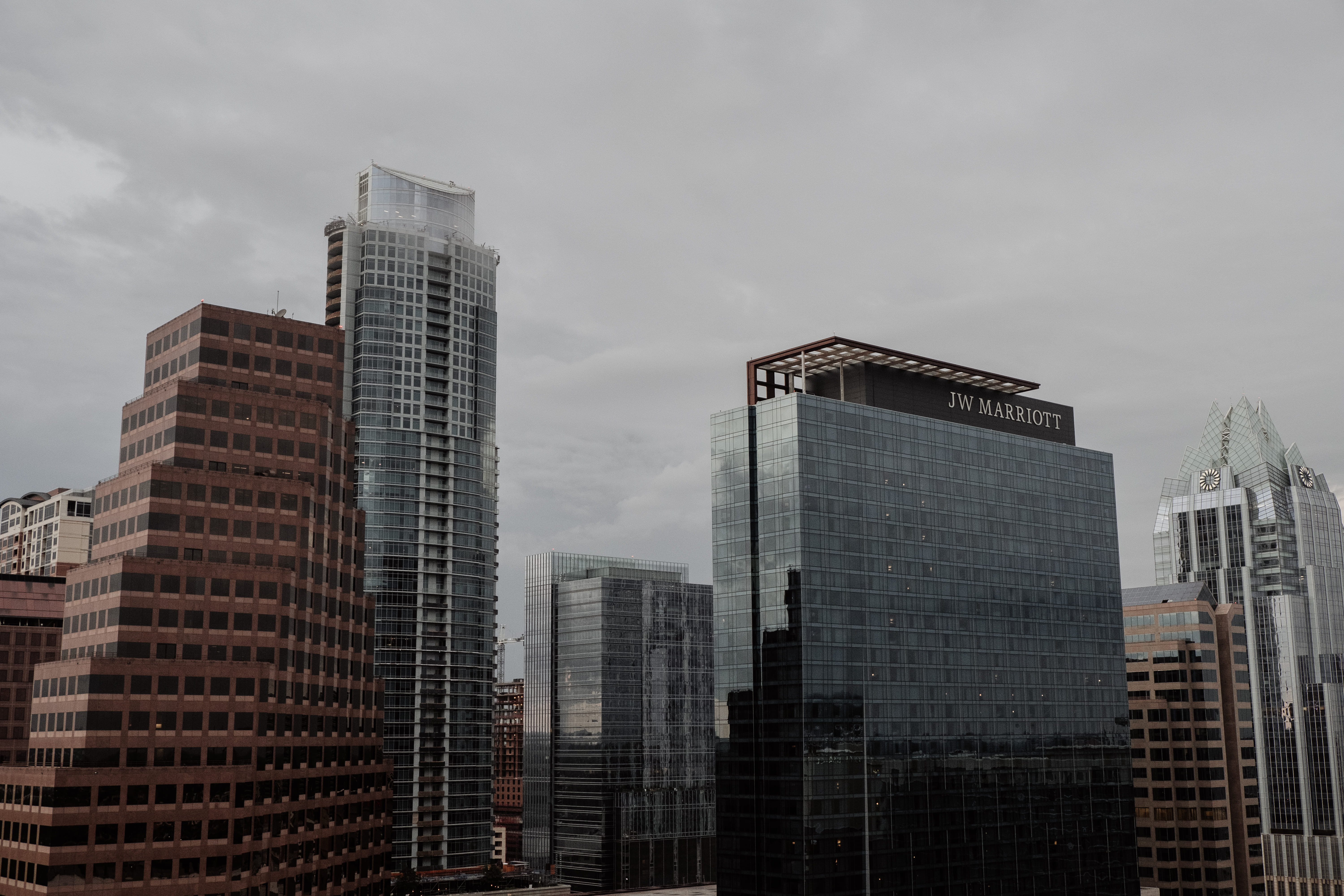 architecture, tower, urban skyline, low angle view, tall - high, town, downtown, day, high rise, building, outdoors, concrete, skyscraper, daytime, city, HD Wallpaper