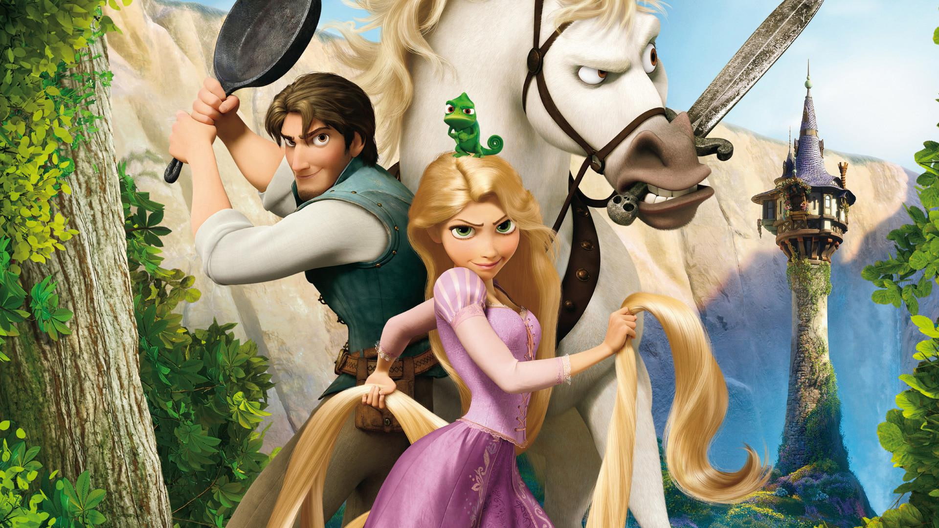 1080P, movie, tangled, pictures, background, HD Wallpaper