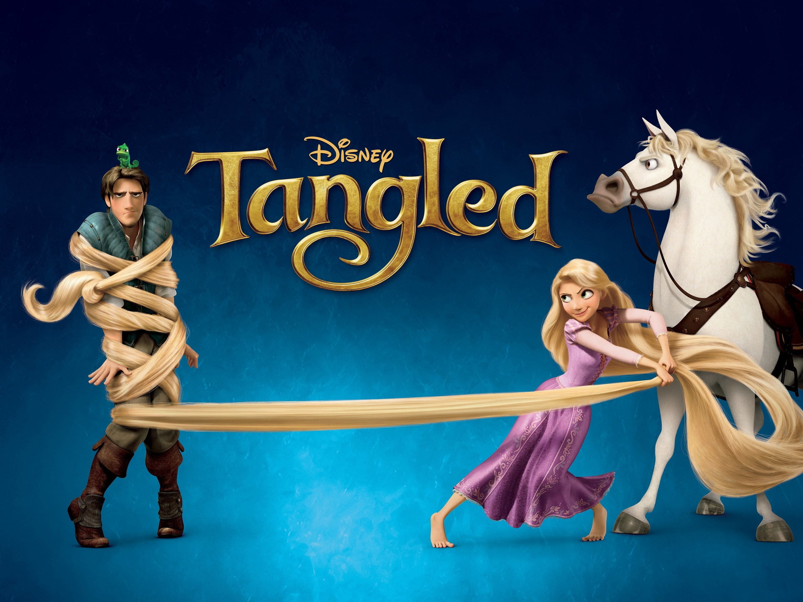 2010, 2K, Tangled, Disney, HD Wallpaper