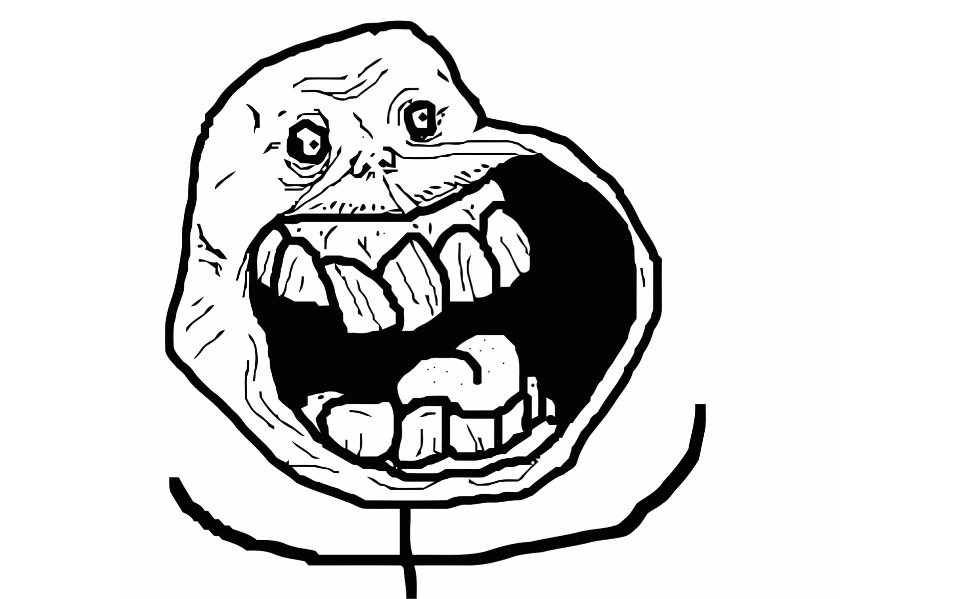 1080P, Alone, happy, meme, forever, HD Wallpaper