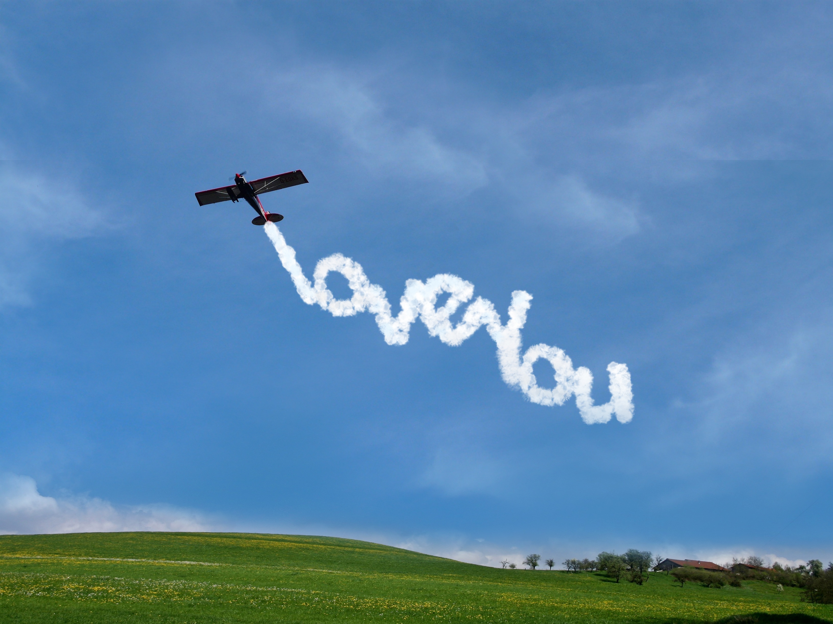 oath, love, air vehicle, romantic, i love you, on the move, environment, valentine, relationship, aircraft, partner, land, clouds, 2K, tenderness, landscape, HD Wallpaper