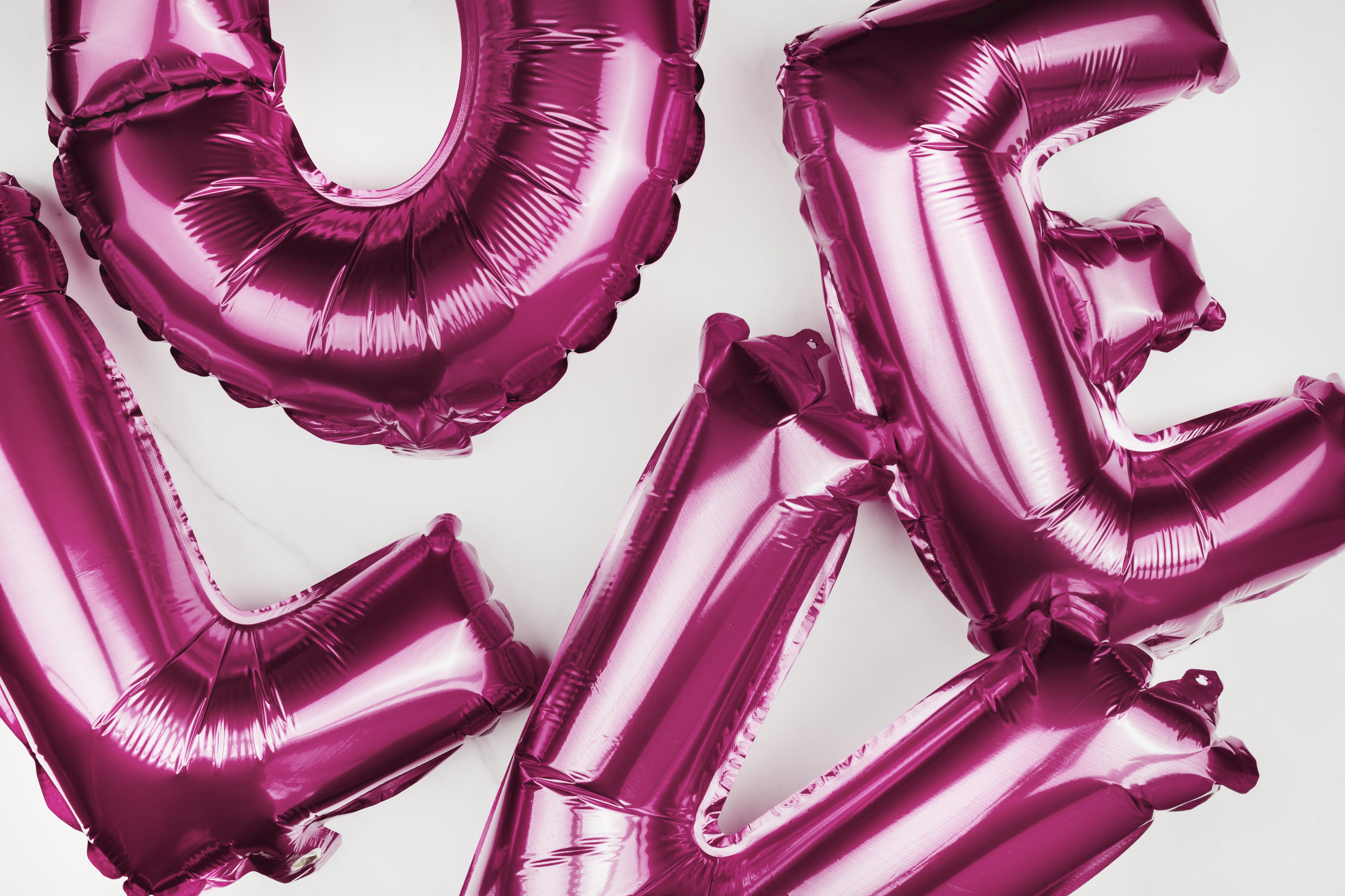 marriage, february, decor, alphabet, blown up, i love you, purple, studio shot, celebration, air, affection, still life, black color, passion, balloons, HD Wallpaper