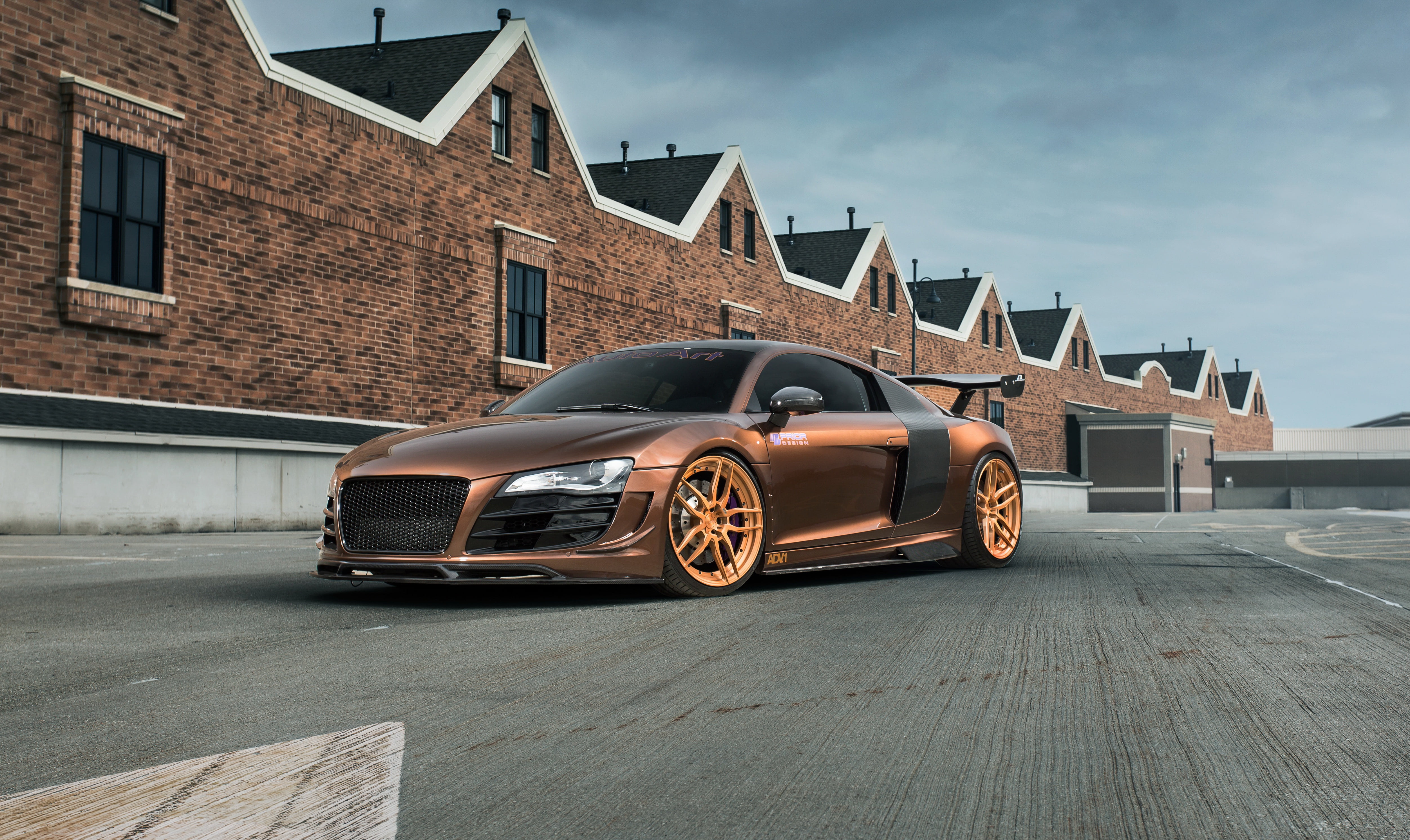 Audi, Supercharged, SKID, MRQ, R8, 4K, aka, HD Wallpaper