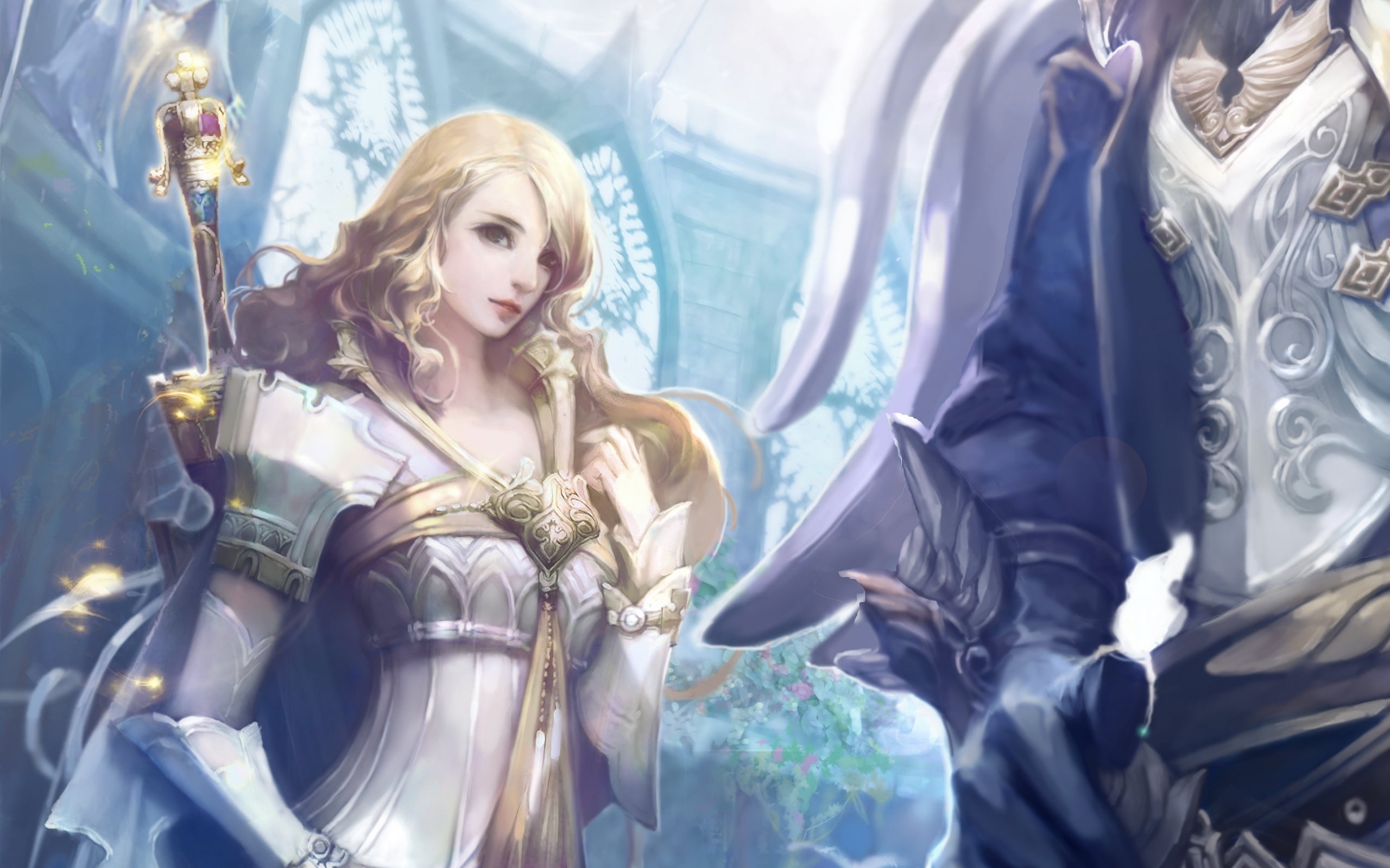 color Image, 2K, human representation, window, elegance, magic, dress, clothing, Aion: The tower of eternity, women, portrait, adult, game, HD Wallpaper