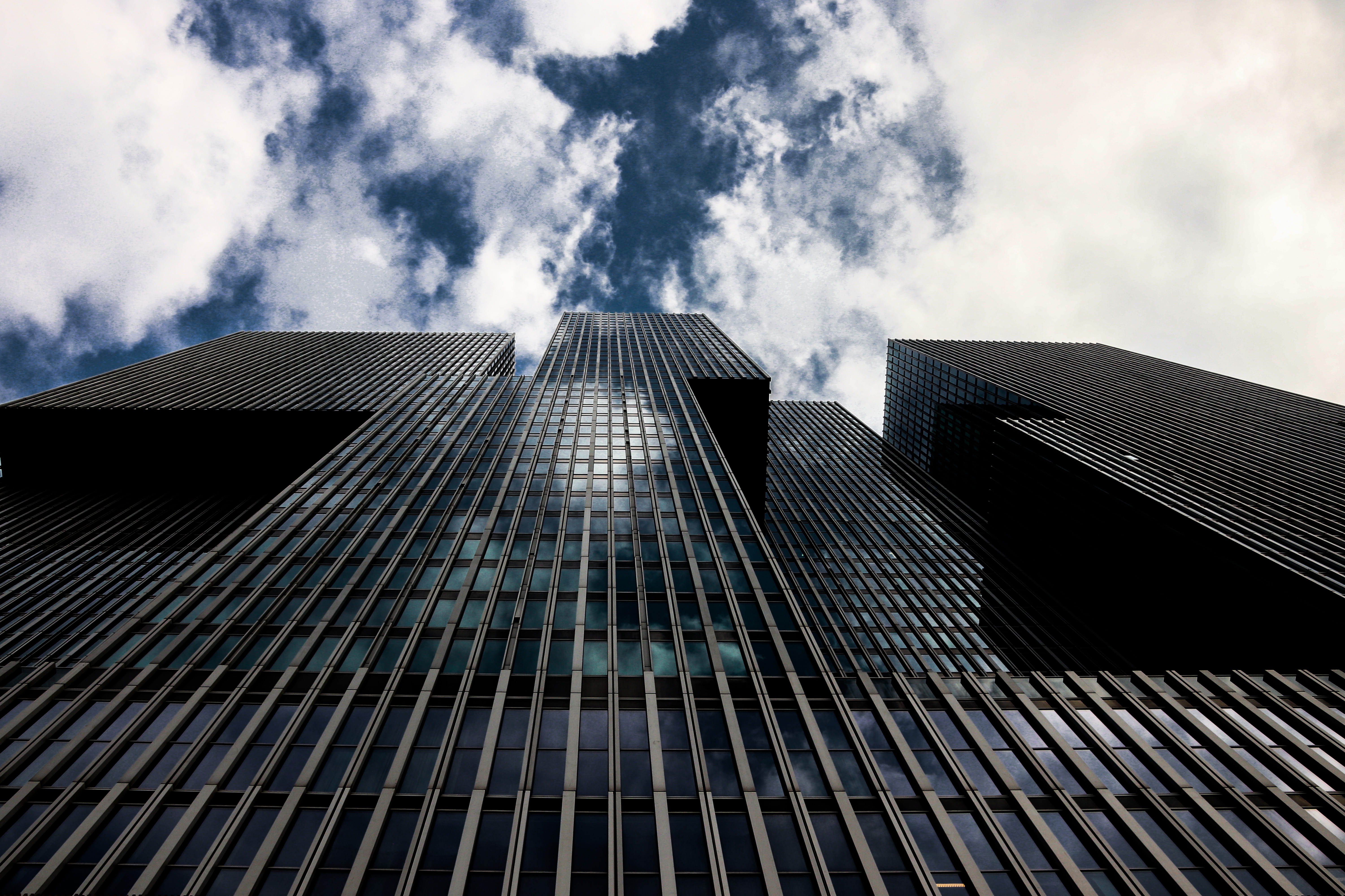 cloud - sky, reflection, netherlands, tall - high, smoke - physical structure, 5K, tower, rotterdam, no people, architecture, outdoors, office, day, daylight, HD Wallpaper