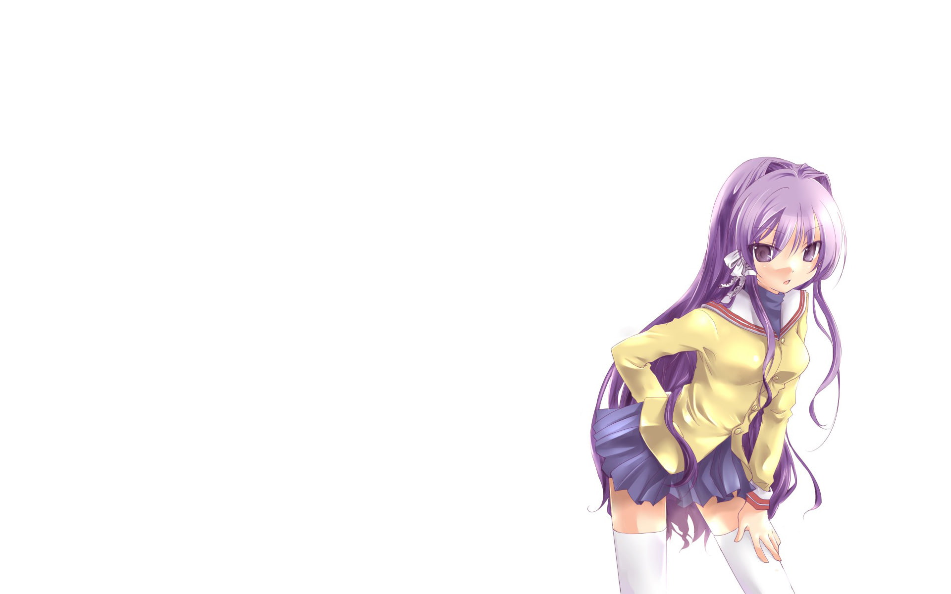 scarf, lifestyles, adult, one person, white background, young adult, hair, three quarter length, blond hair, standing, front view, young women, purple, HD Wallpaper