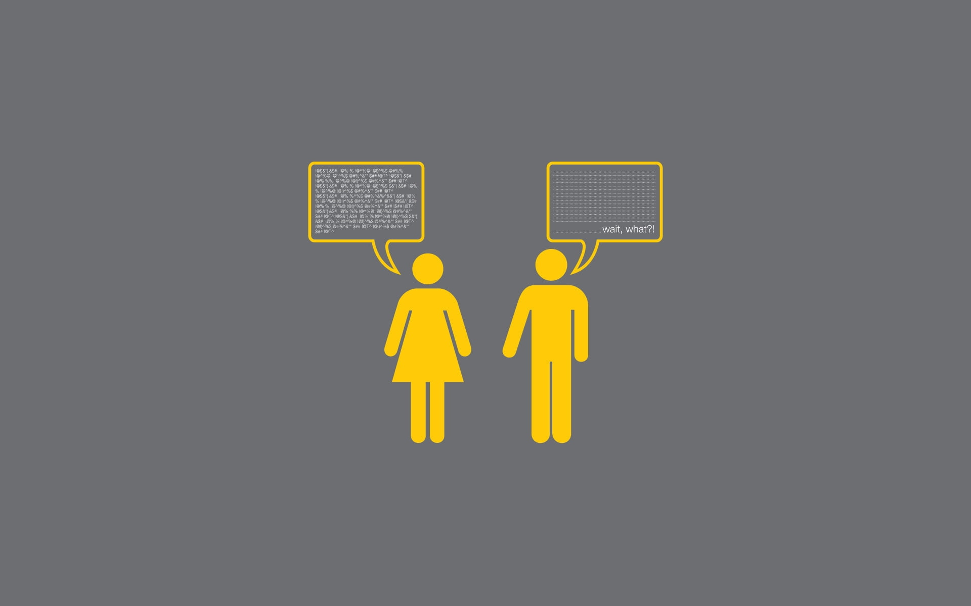 woman, couple, man, drawing, 1080P, argue, HD Wallpaper