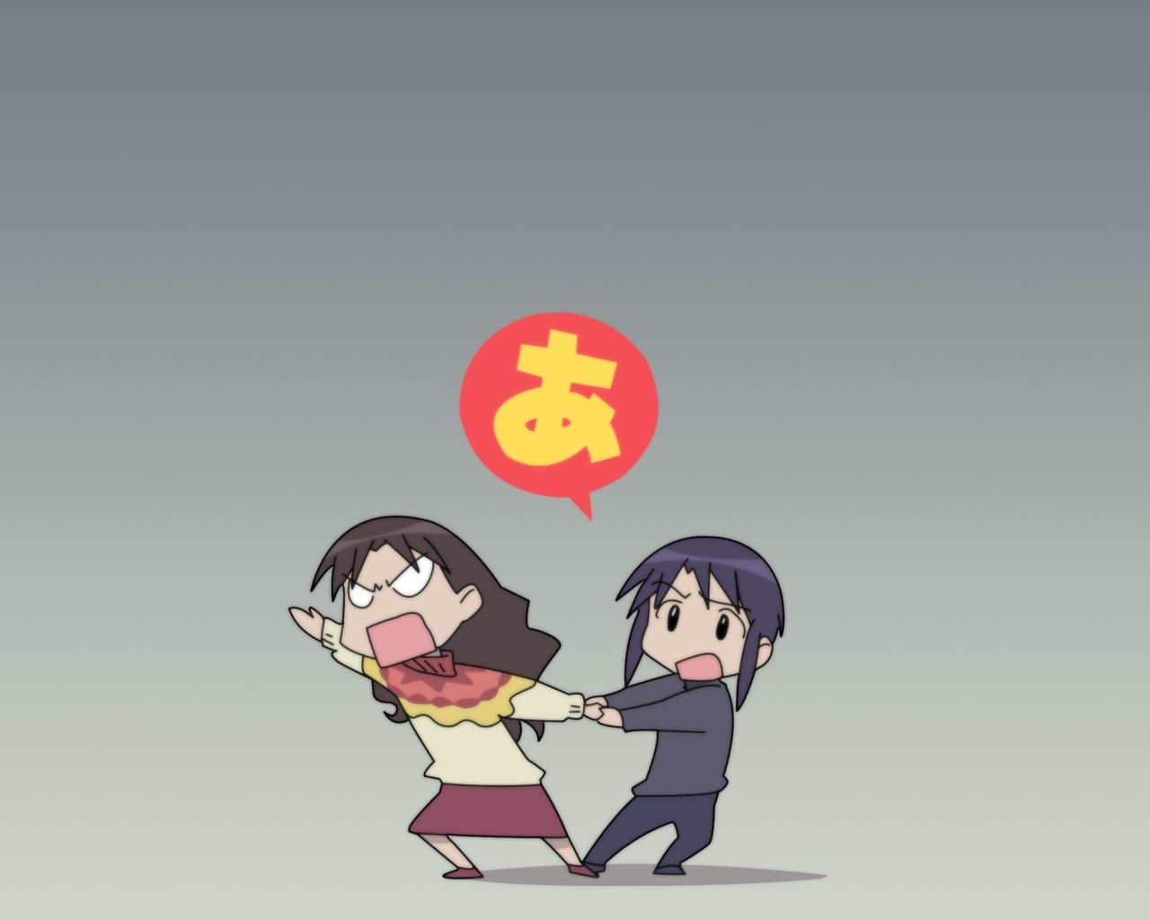 indoors, Anime, heart shape, copy space, anthropomorphic smiley face, halloween, human representation, men, communication, Azumanga daioh, Emotions, emotion, HD Wallpaper