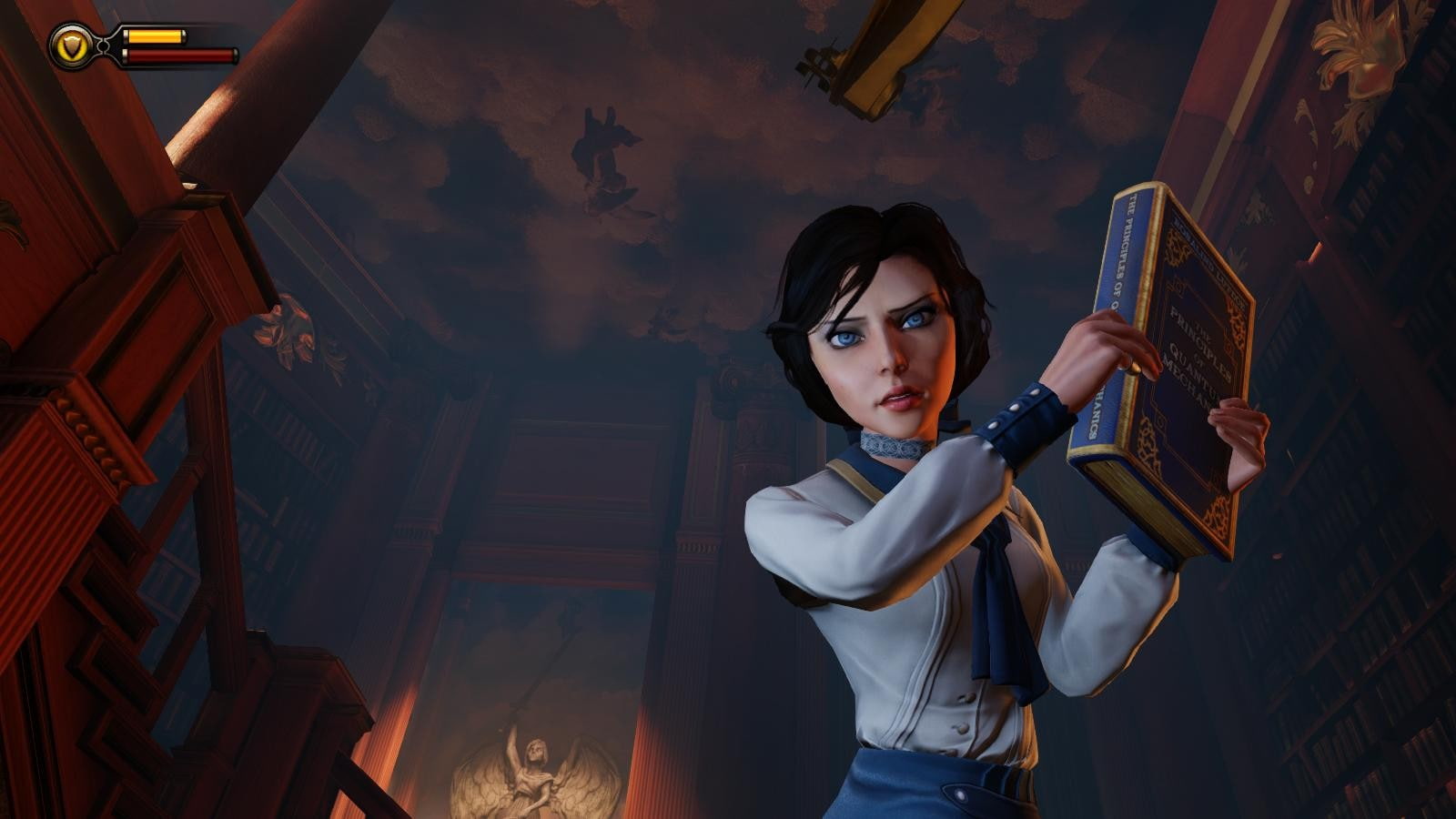 clothing, front view, waist up, standing, one person, screen shot, portrait, BioShock Infinite, young adult, three quarter length, looking at camera, leisure activity, HD Wallpaper