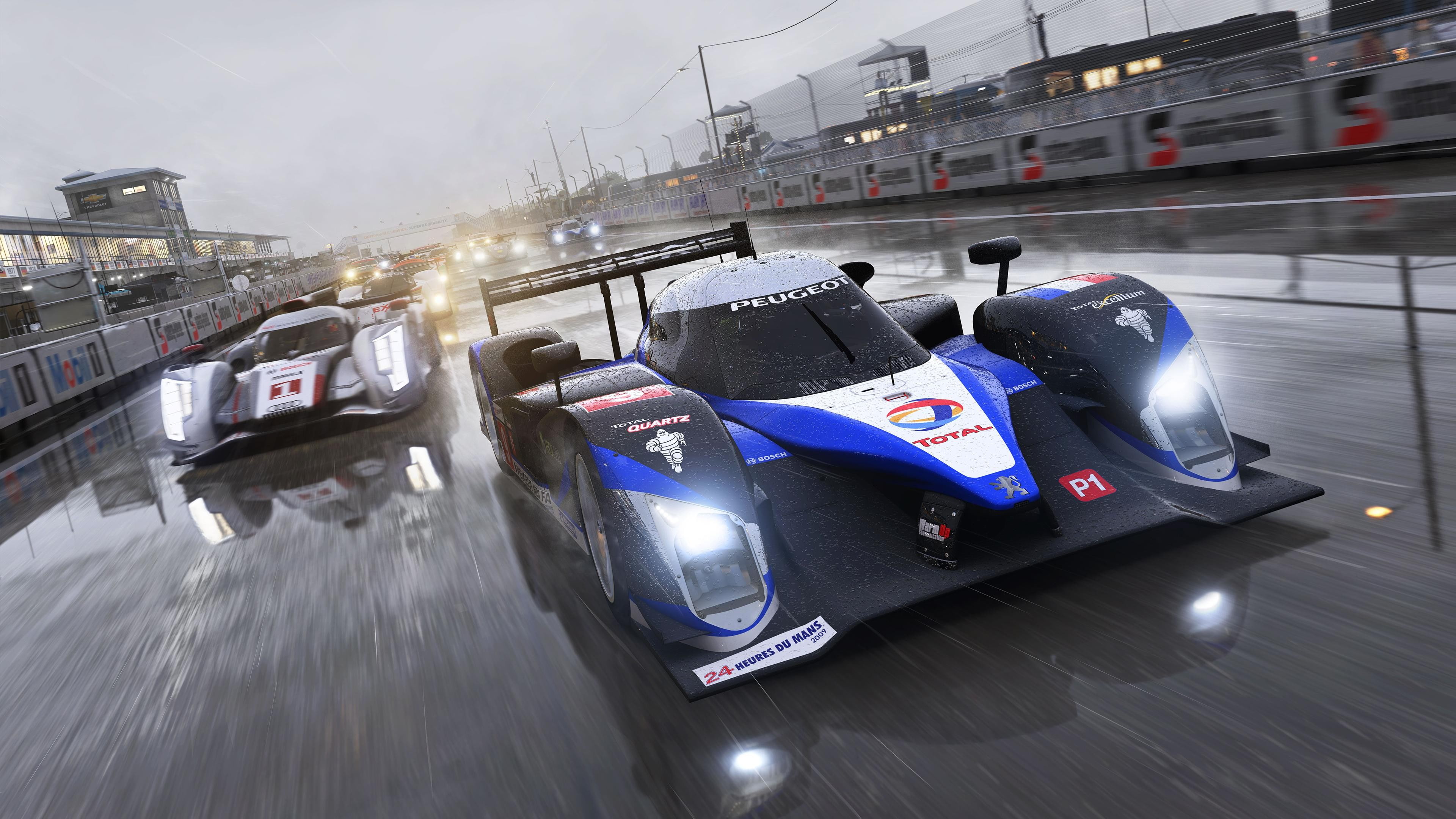 sport cars, track, racing, concept, 4K, black, Forza Motorsport 6: Apex, two, Best Games, blue, review, PC, cars, HD Wallpaper