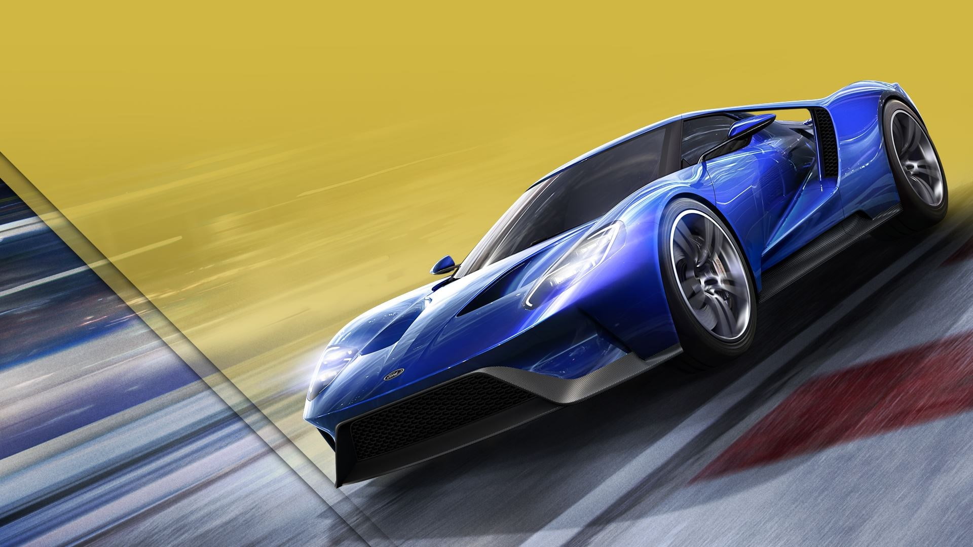 sports race, forza motorsport 6, chrome, sports car, yellow, competition, land vehicle, mode of transportation, motor vehicle, racecar, wealth, shiny, high angle view, HD Wallpaper