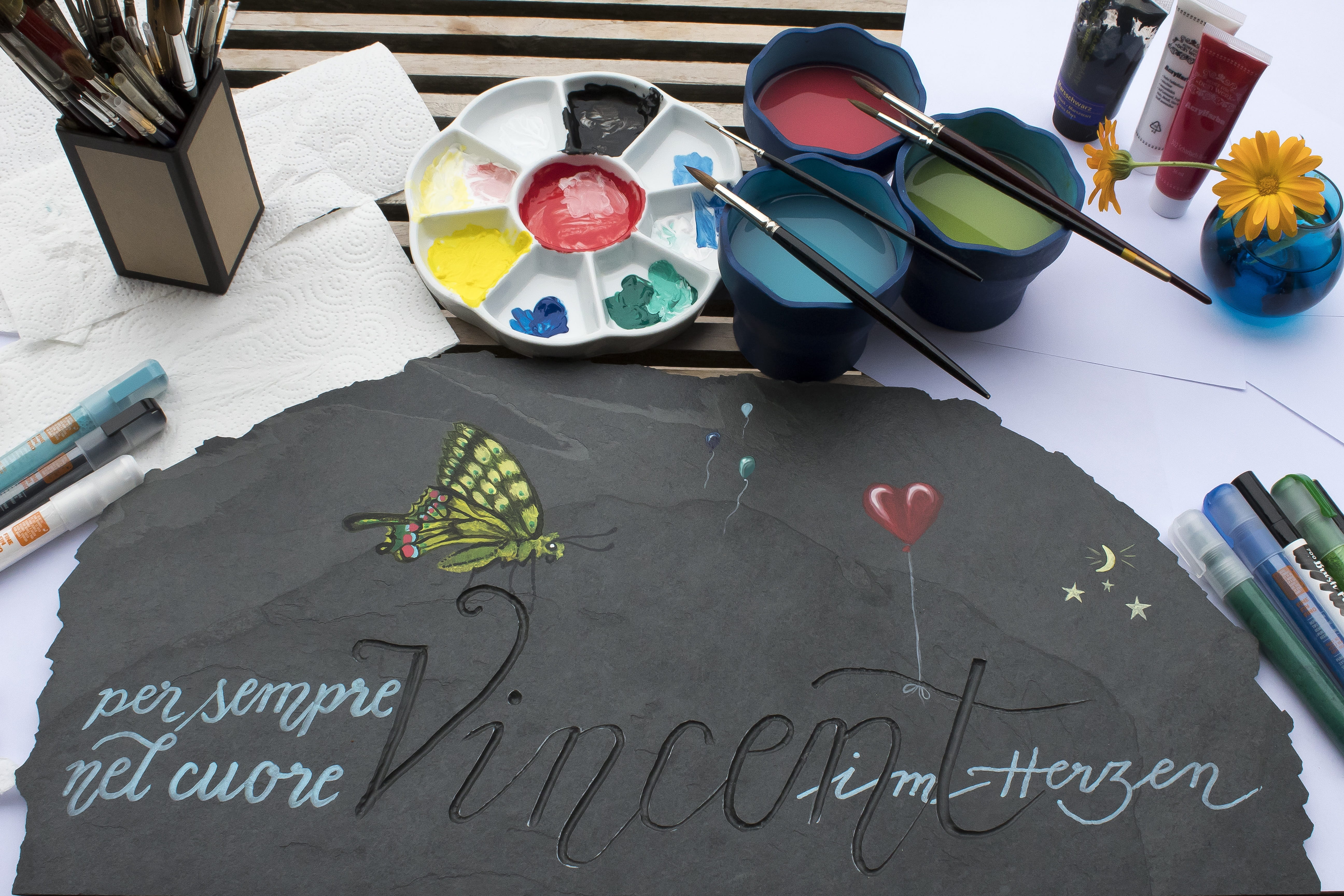 text, stone processing, art, altarpiece, still life, artists, paint, engraver, communication, handwriting, craft, no people, heart shape, painter, multi colored, HD Wallpaper