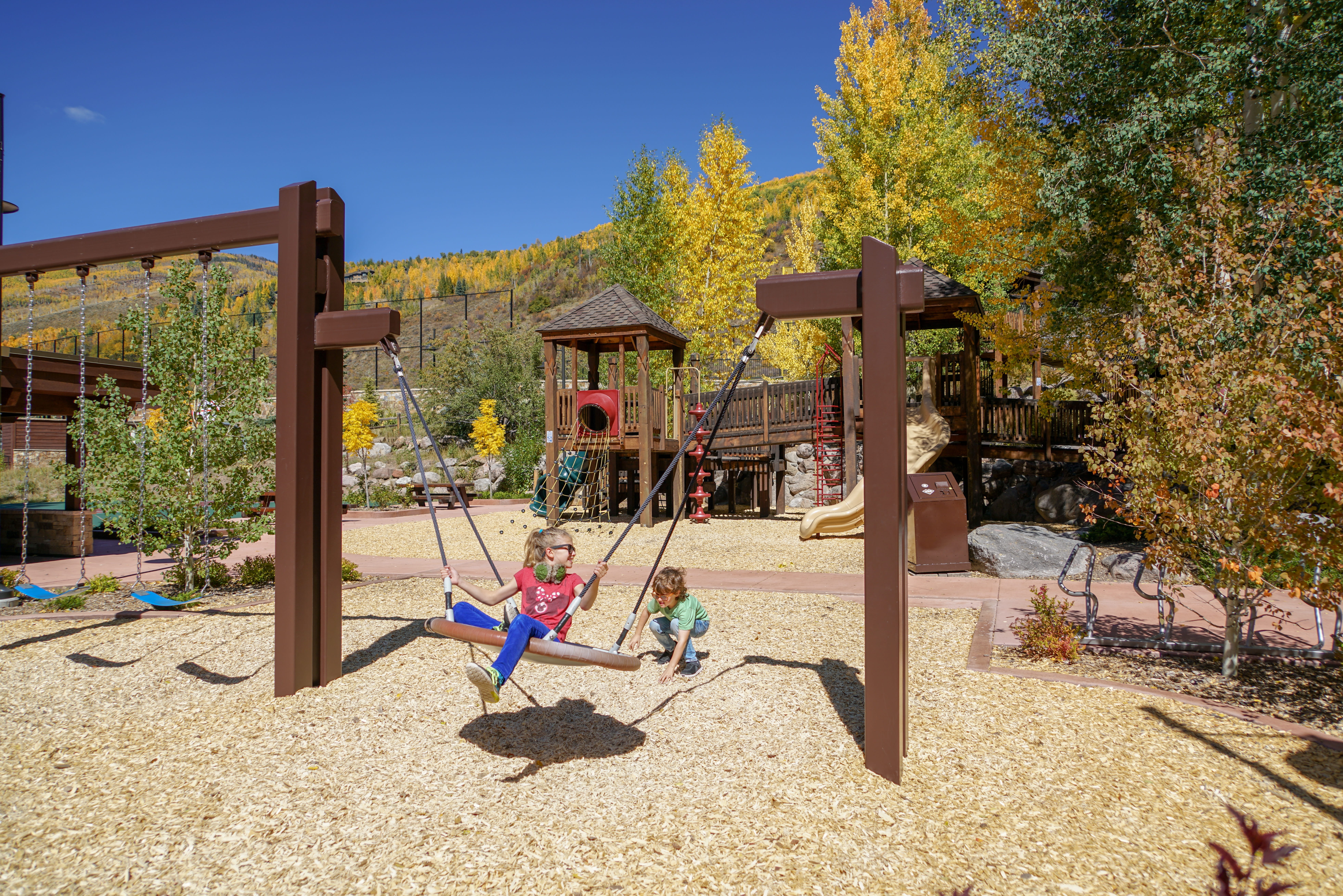 land, playing, leisure activity, travel, adventure, architecture, childhood, scenery, sand, children, colorado, vail, outdoors, sky, playground, day, usa, HD Wallpaper