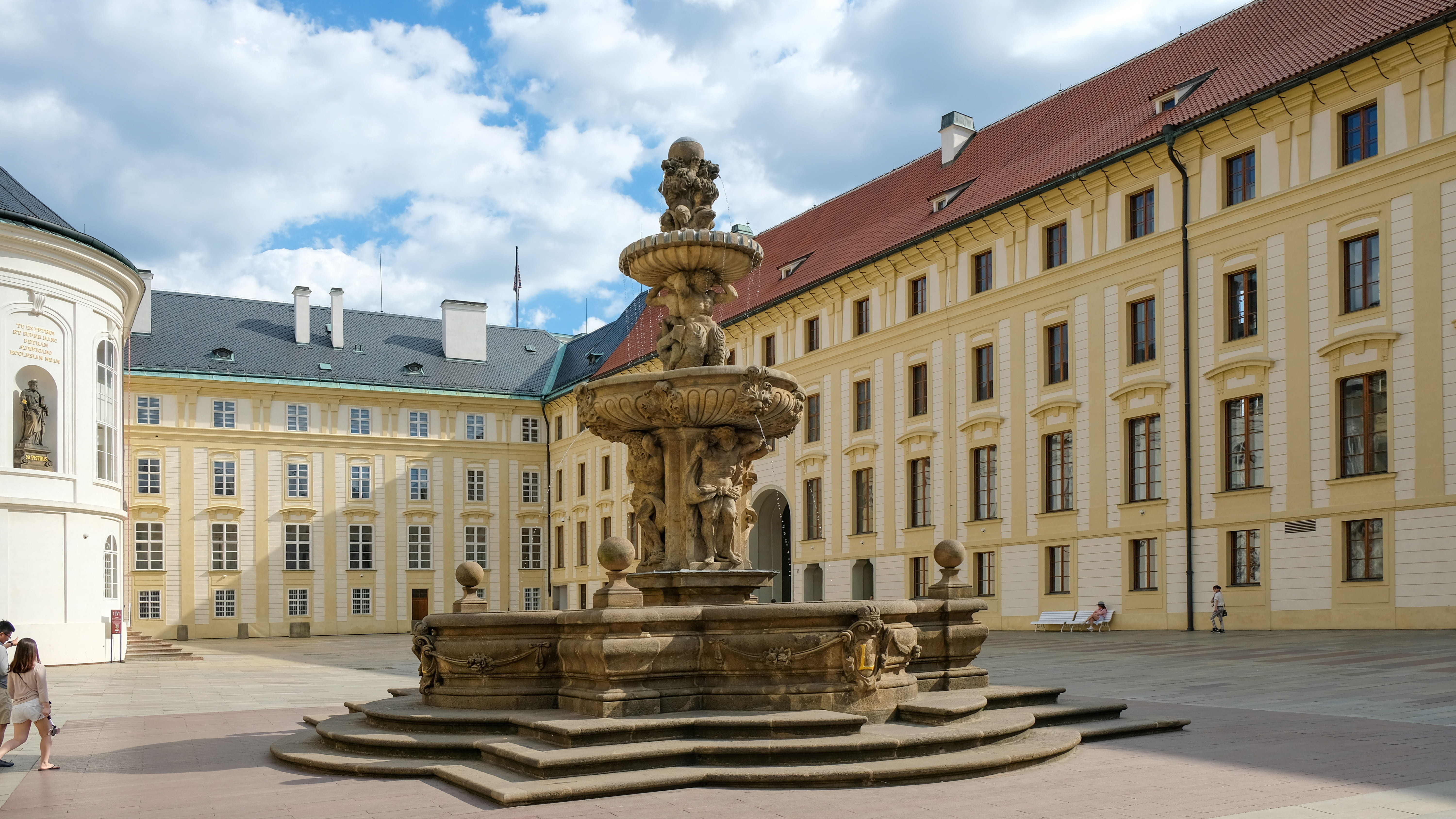 beige, historically, window, city, built structure, day, white, art and craft, travel destinations, history, storey, czech republic, nature, fountain, 5K, HD Wallpaper
