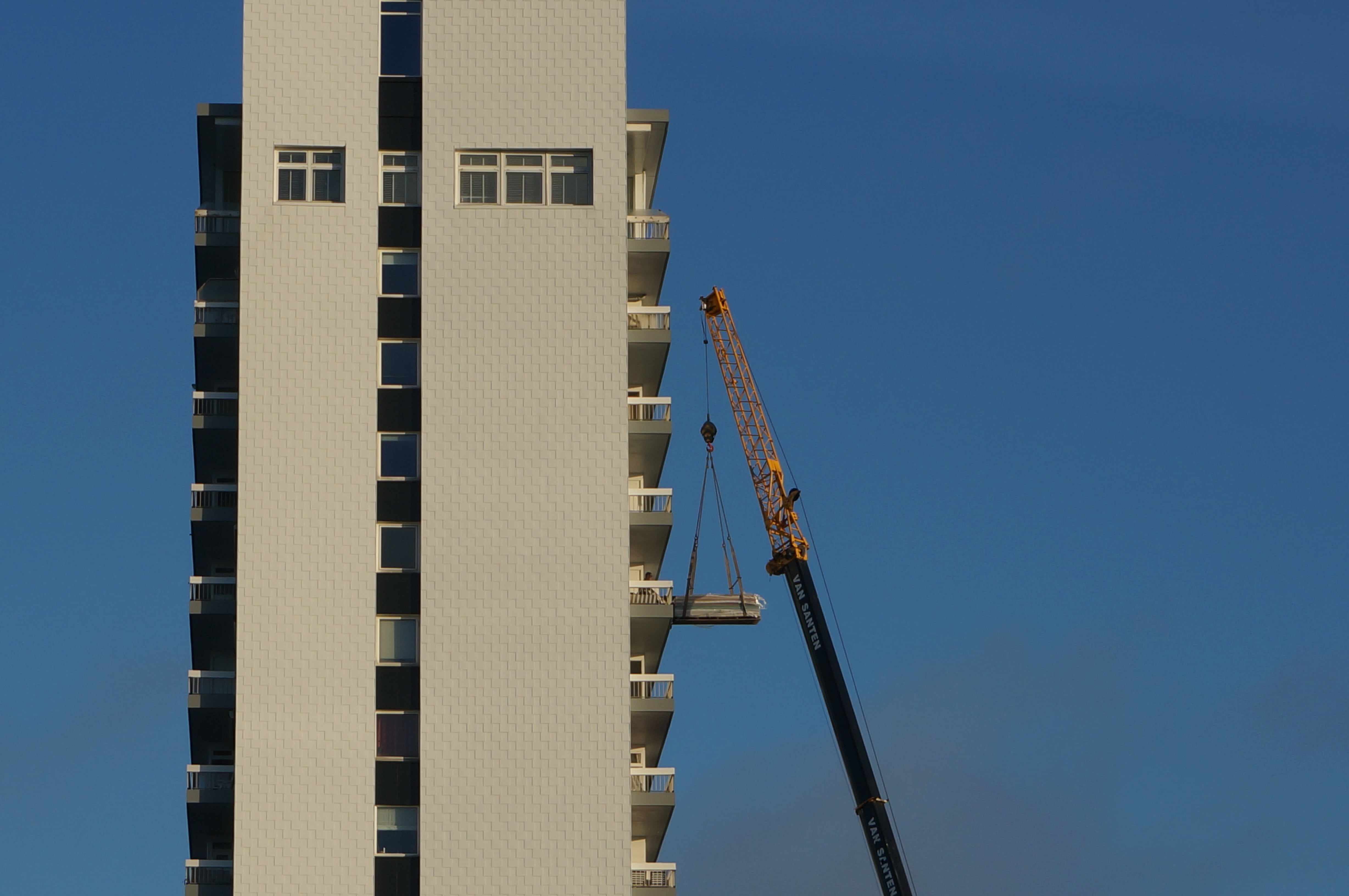 construction, skyscraper, ladder, no people, machinery, built structure, construction industry, building, tall, construction site, apartment building, building exterior, HD Wallpaper