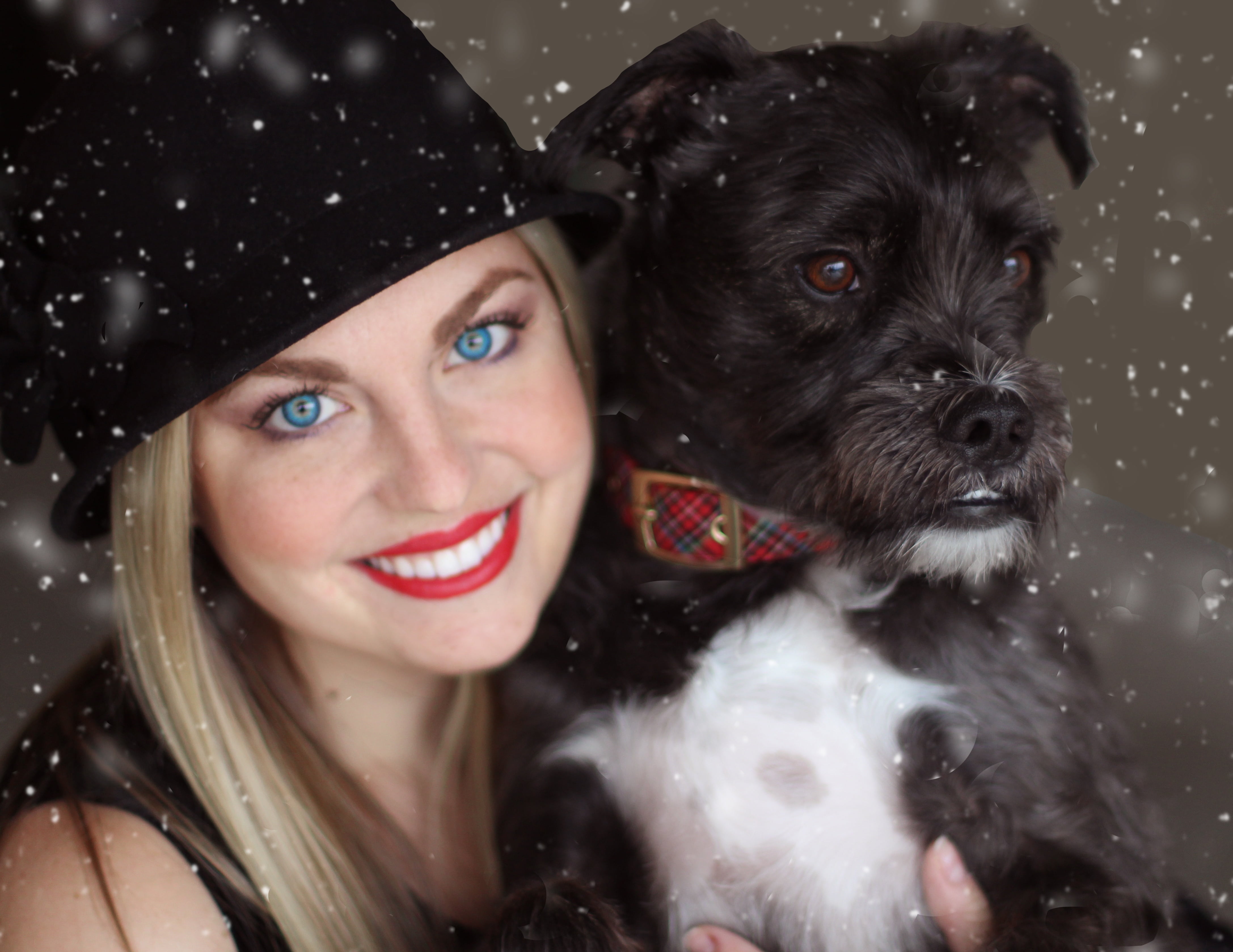 hair, pup, friend, one person, young, looking, canine, warm clothing, woman, pet, white, women, 4K, adult, puppy, mammal, smiling, only women, small, outdoor, HD Wallpaper