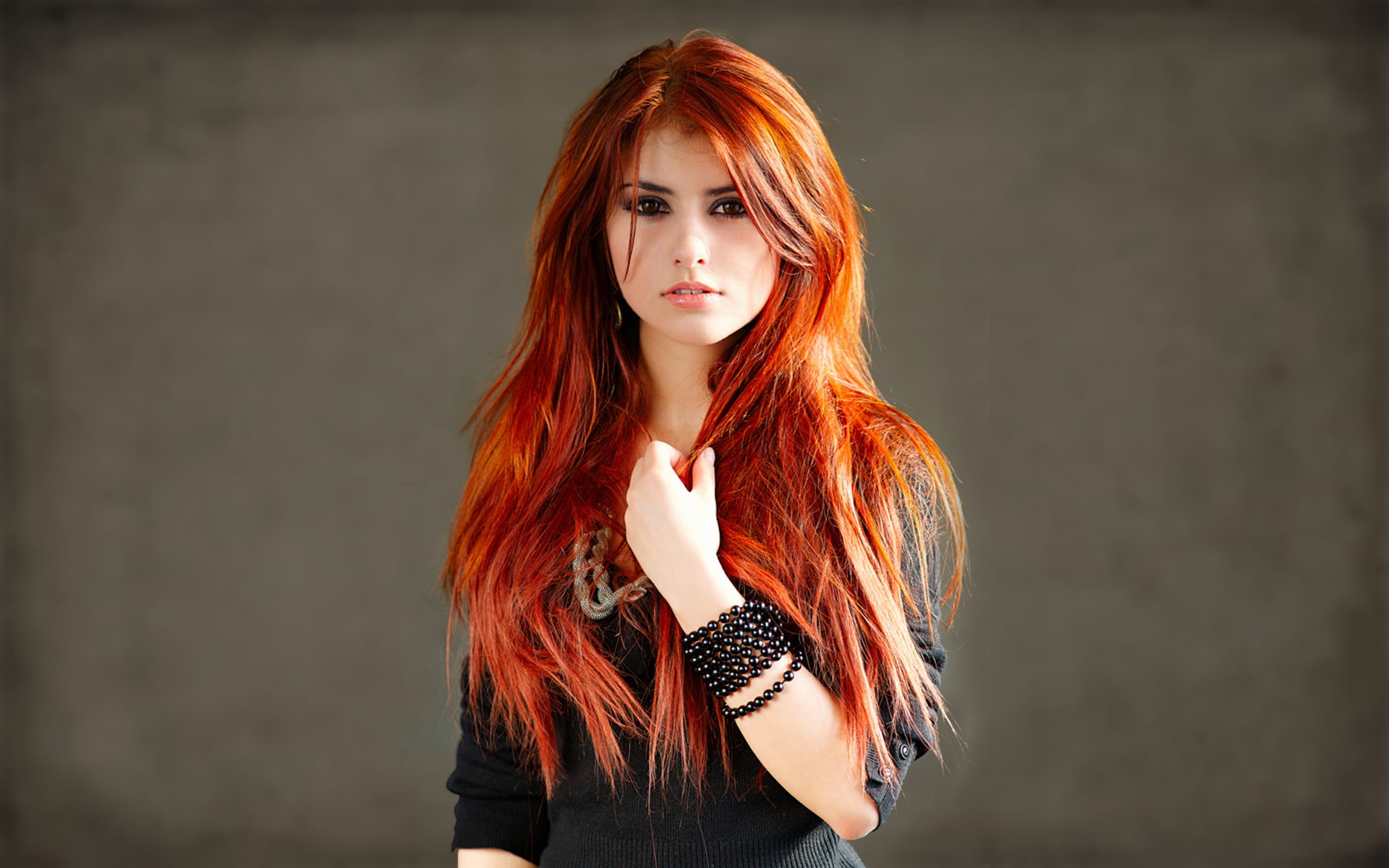 1080P, redhead, women, Julia Lily Kova Zabolotnikova, HD Wallpaper