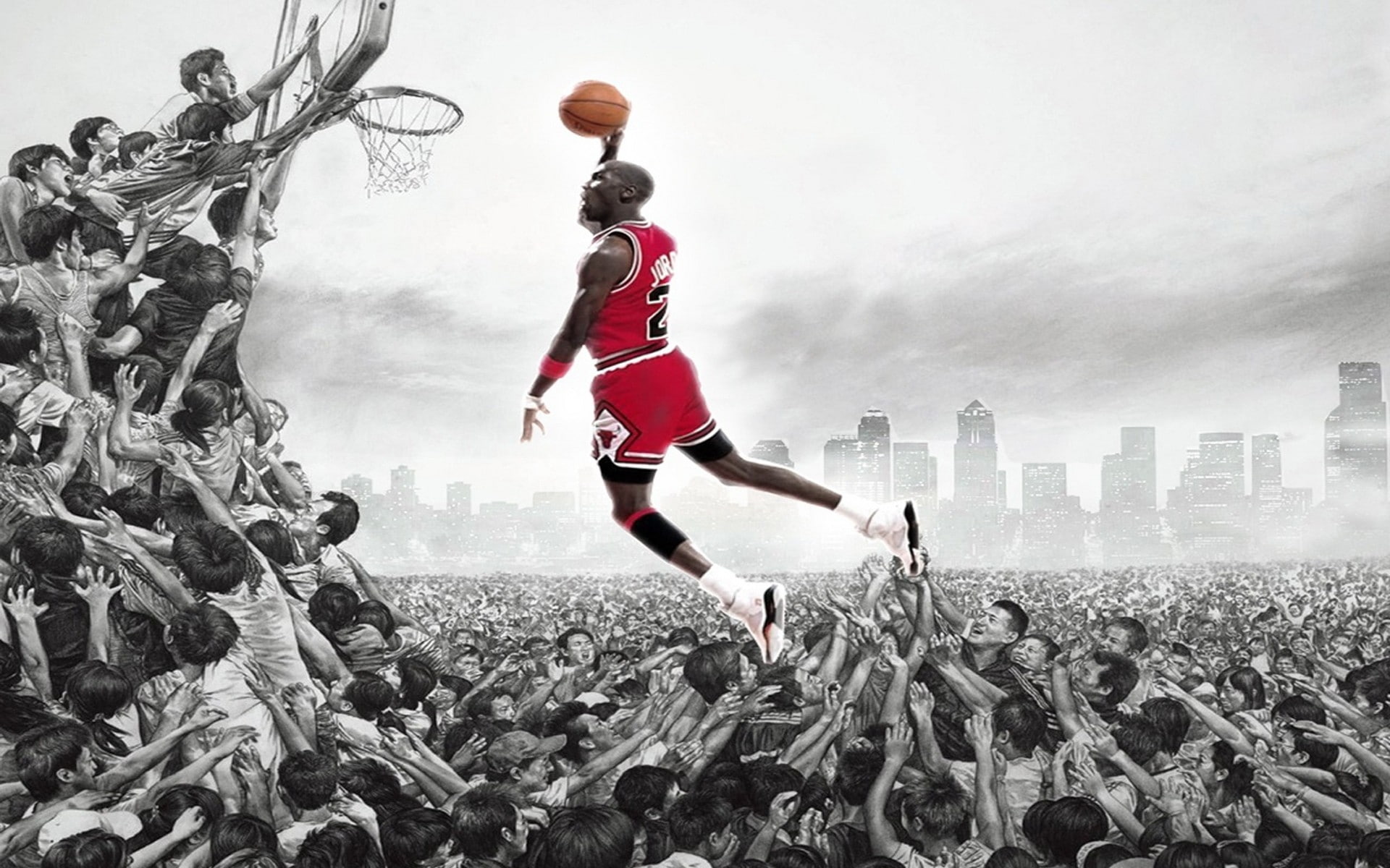 people, hd, art, men, 1080P, jordan, michael, basketball, x, HD Wallpaper