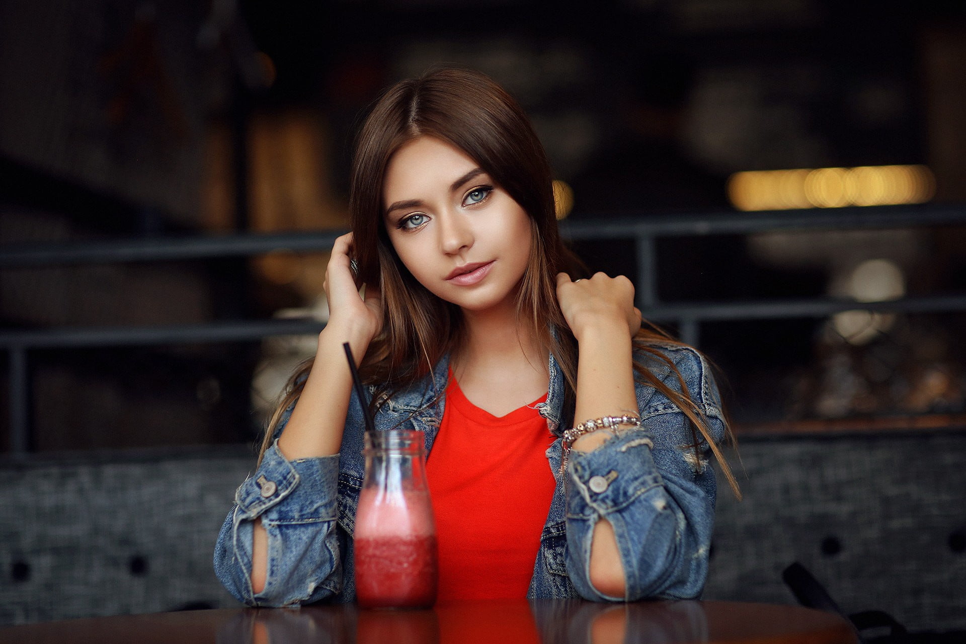 Dmitry Arhar, Girl, 1080P, Pauline Kostiuk, look, HD Wallpaper