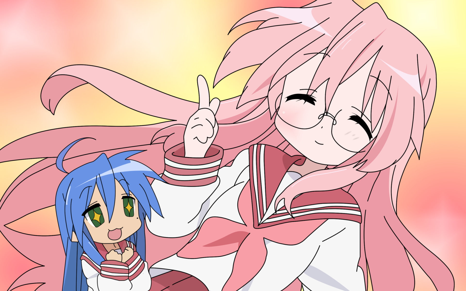 Miyuki Takara, Lucky Star, Konata Izumi, Anime, 1080P, HD Wallpaper