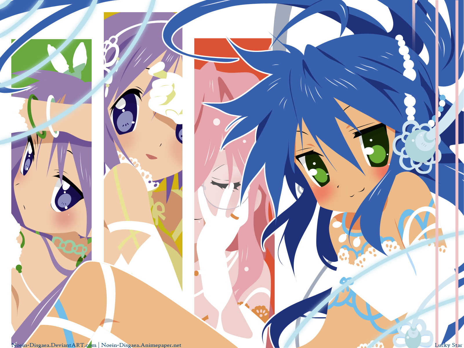 photoshop, konata, izumi, 720P, takara, lucky, hiiragi, kagami, star, tsukasa, miyuki, HD Wallpaper