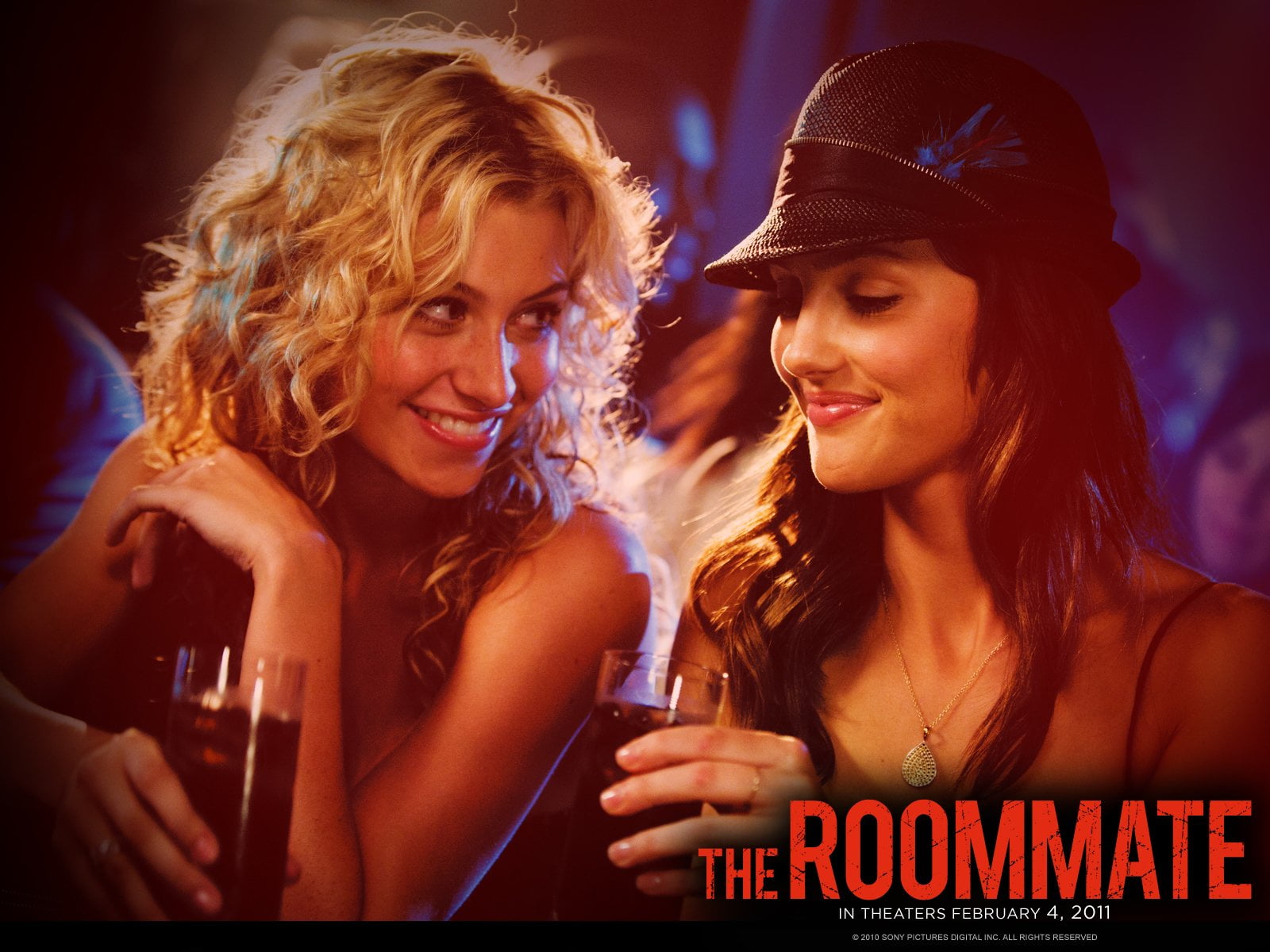 Minka Kelly, adult, women, beautiful woman, enjoyment, two people, nightlife, party - social event, Aly Michalka, nightclub, happiness, refreshment, fun, HD Wallpaper